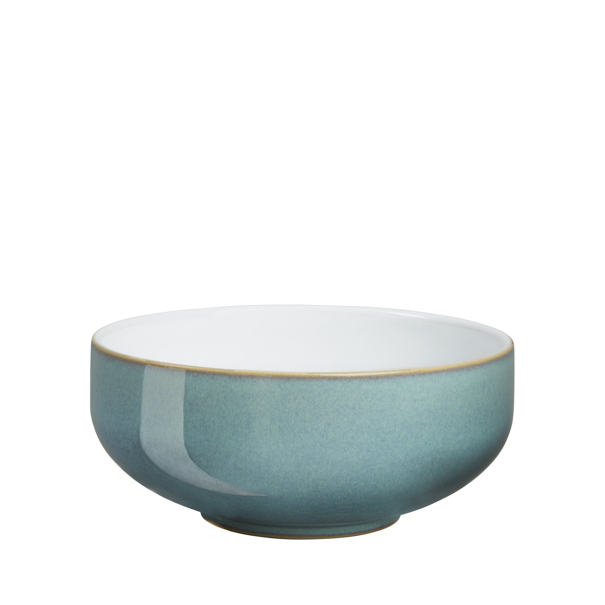 Denby Azure 4-Piece Cereal Bowl Set - Stoneware Breakfast Bowls for Cereal, Soup, Salad & Dessert - Dishwasher & Microwave Safe Dinnerware for Home, Kitchen & Restaurant Use