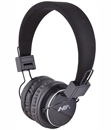 ameego U-009 Foldable Wireless Bluetooth Headphones with Built-in Mic, MicroSD/TF Card Slot, FM Radio & 3.5mm Detachable Cable - Stereo Sound for Phone, Tablet, PC, Laptop & Gaming (Black) | Perfect for Commuting, Workouts & Travel