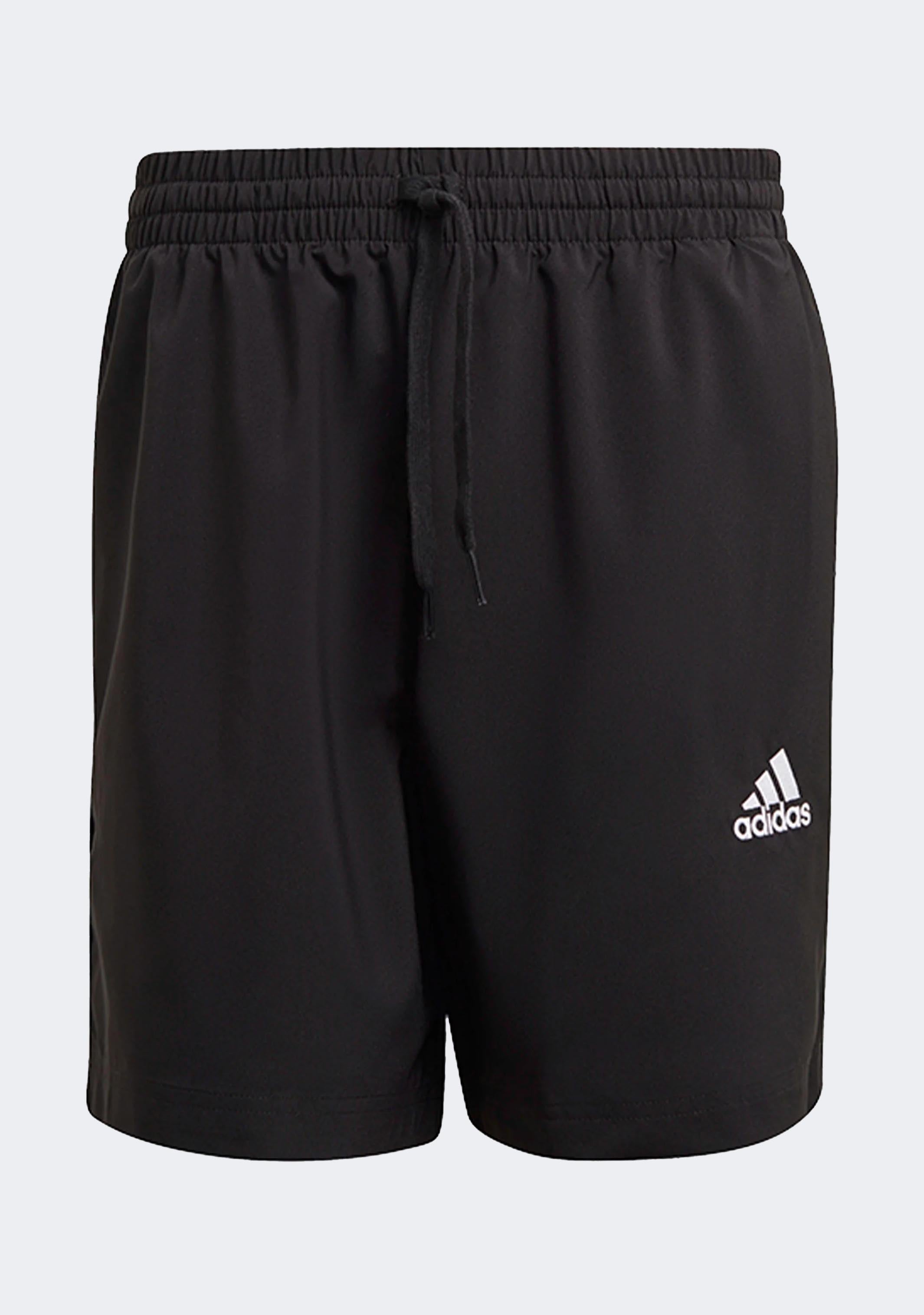 Adidas Men's Aeroready Essentials Chelsea Small Logo Workout Shorts - Black | Moisture-Wicking Athletic Shorts for Running, Gym & Casual Wear