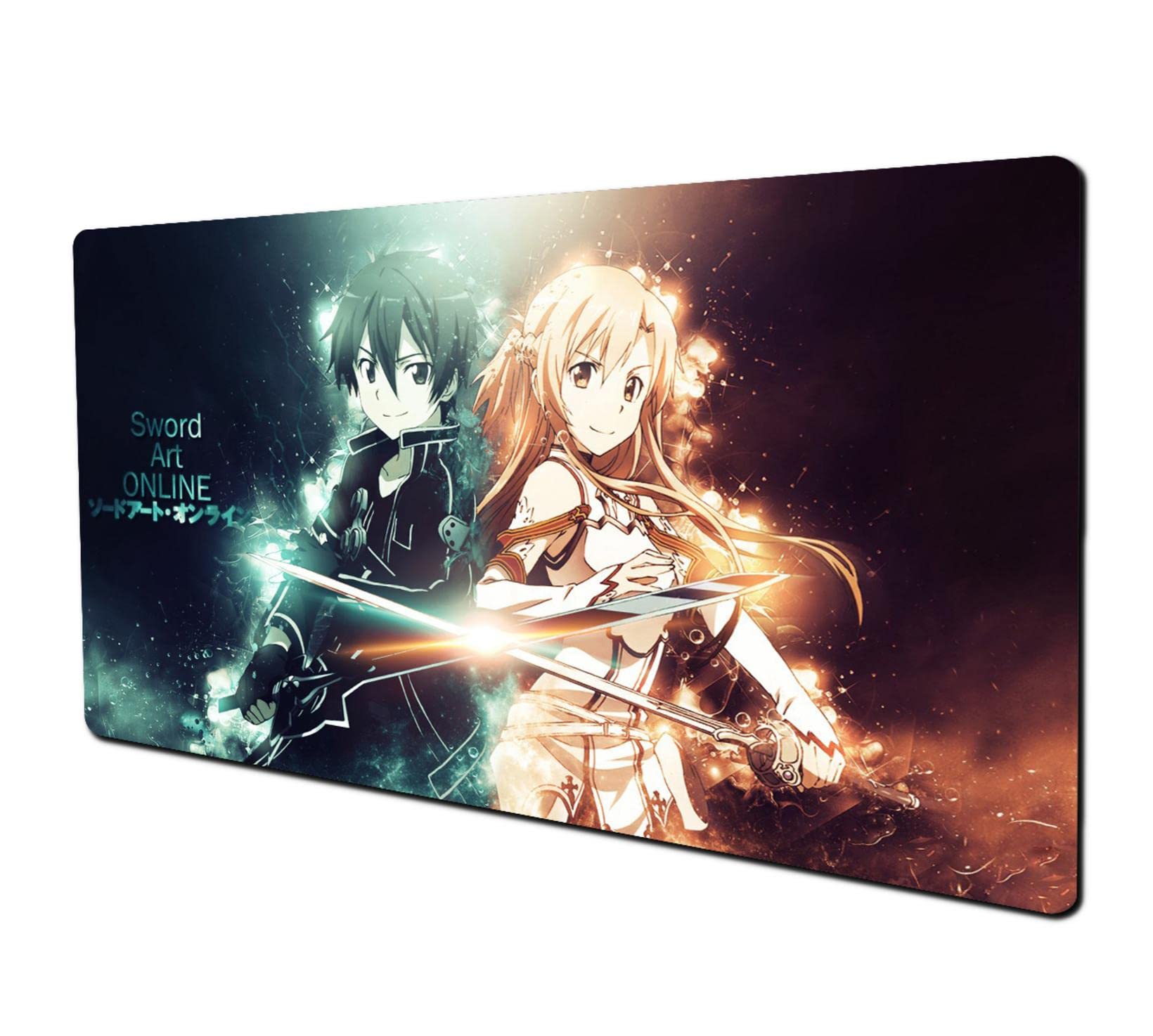 Large Non-Slip Rubber Mouse Pad - Anime Gaming Mousepad with Waterproof Surface for Keyboard & Desk | Perfect for Gaming, Office Work & Home Computer Setup | Durable Computer Accessories for PC, Laptop & Workstation