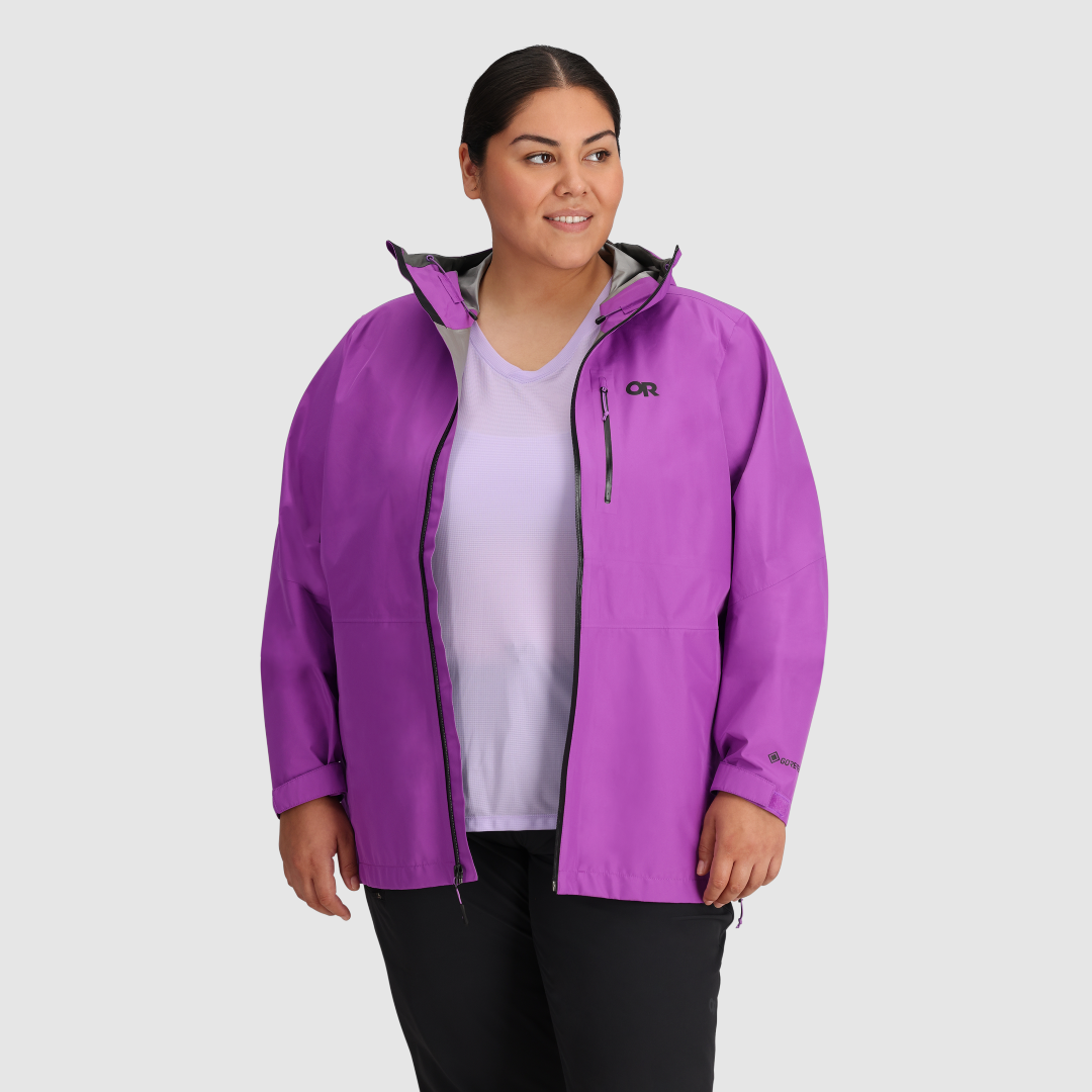 Aspire II Jacket for Women - Lightweight Waterproof Windbreaker with Hood - Perfect for Hiking, Running & Outdoor Activities