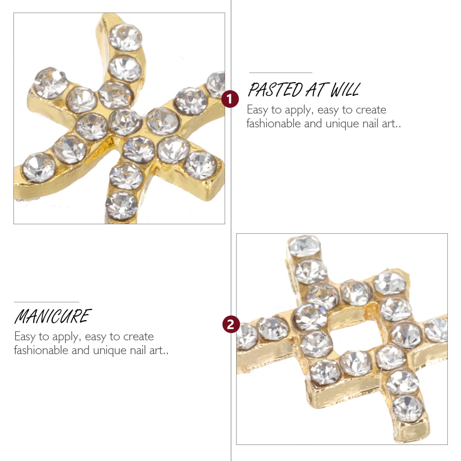 Lurrose Zodiac Nail Charms - 12pcs Constellation Rhinestone Nail Art Decor for DIY Crafts, Manicure & Nail Art Accessories | Perfect for Birthday Gifts, Party Nail Designs & Home Decor