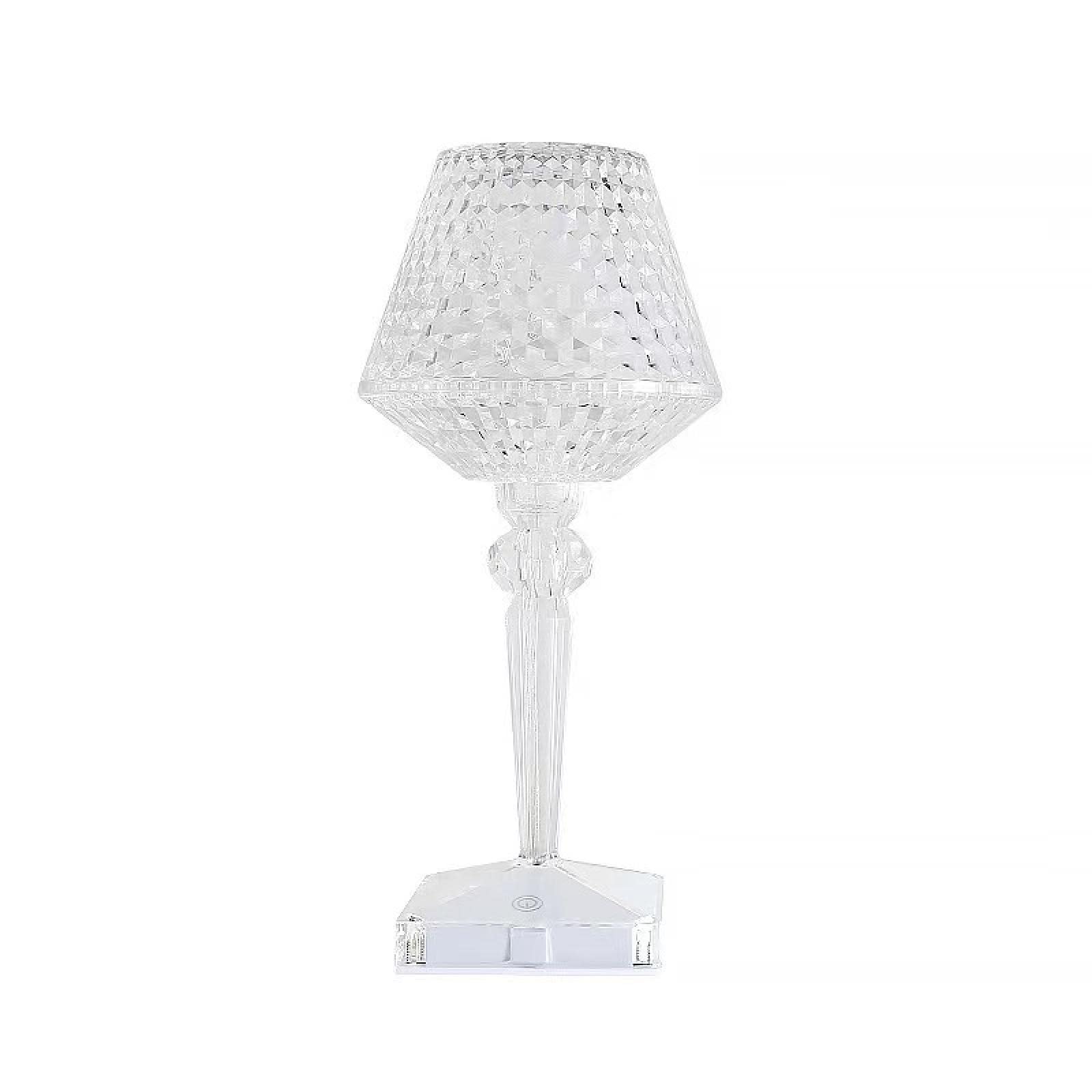 16-Color Crystal Table Lamp - USB Rechargeable Touch Night Light for Bedroom, Bedside, Living Room - Dimmable LED Atmosphere Lamp with Wine Glass Design for Home Decor & Relaxation