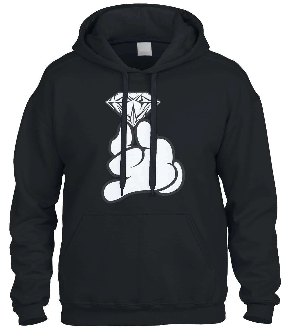 Cybertela Cartoon Mickey Mouse Diamond Print Sweatshirt Hoodie - Cozy Winter Pullover for Men & Women | Perfect for Casual Wear, Street Fashion & Gifts
