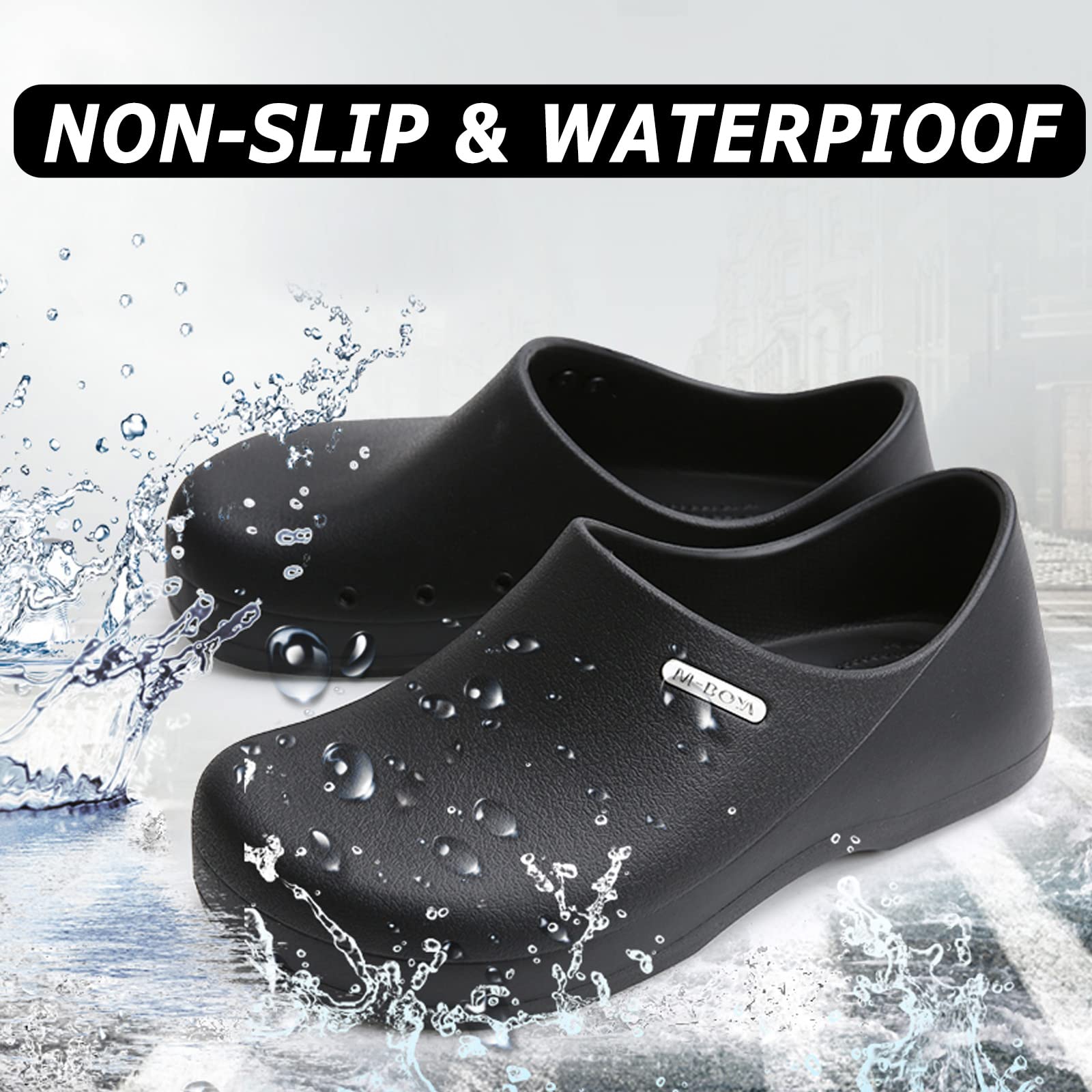 **Meidiastra Non-Slip Chef Shoes for Men & Women – Waterproof, Oil-Proof Kitchen Work Shoes – Ideal for Cooking, Nursing, Gardening & Food Service Professionals**