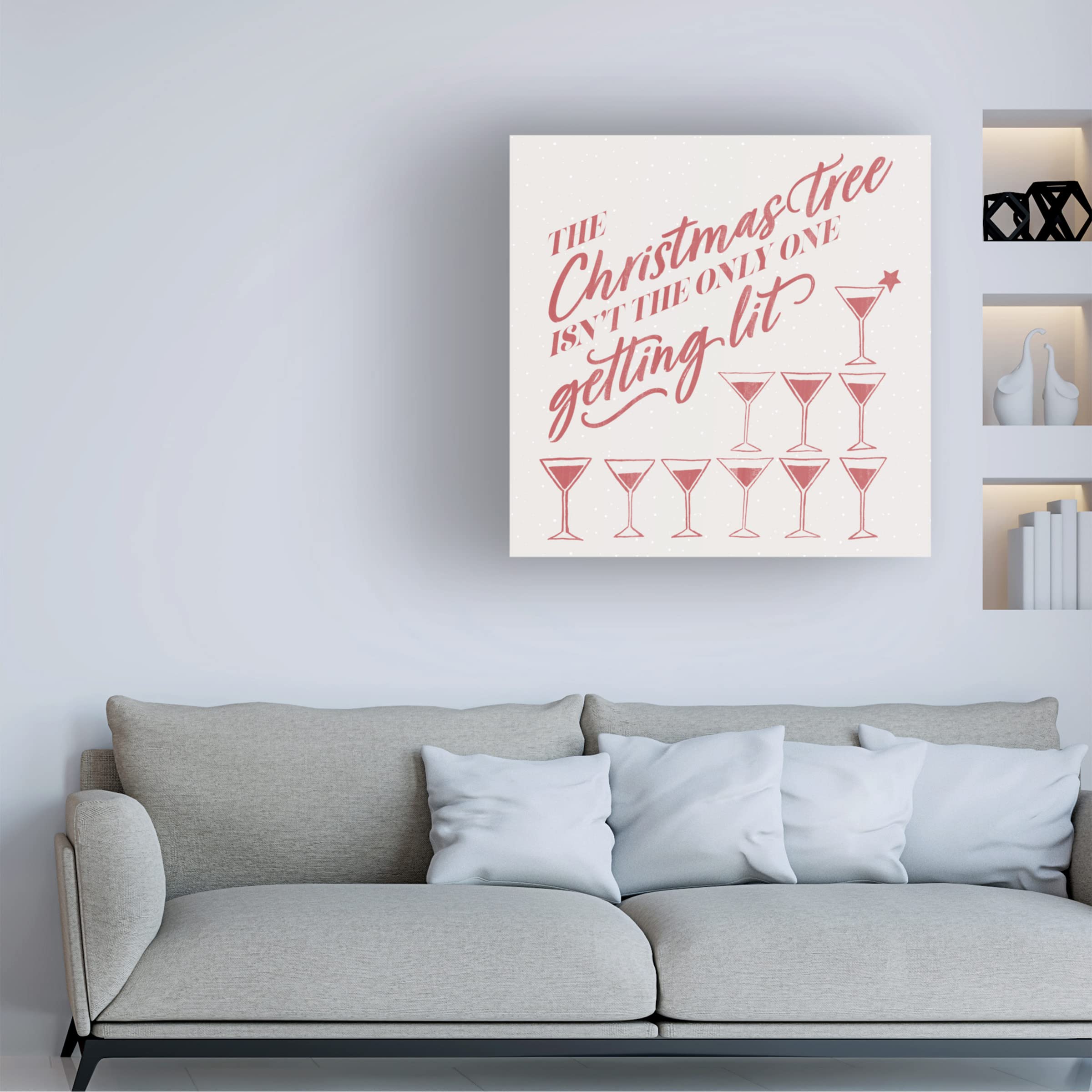 Grace Popp 'Holiday Party I' Canvas Wall Art - Premium Trademark Fine Art Print for Home & Office Decor - Perfect for Living Rooms, Bedrooms & Holiday Gifting