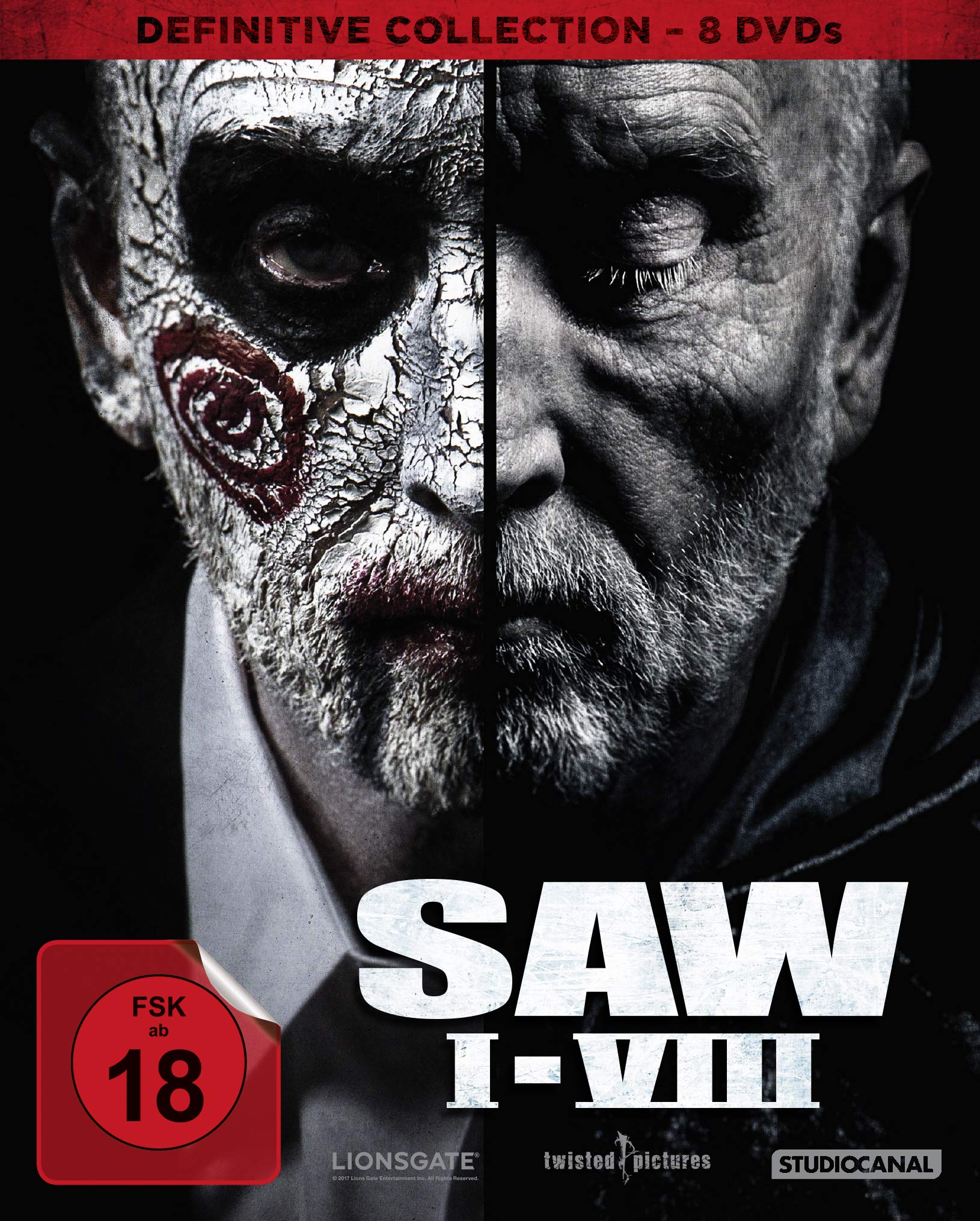 SAW I-VIII Complete Movie Collection - Horror Thriller Film Series for Halloween & Movie Nights