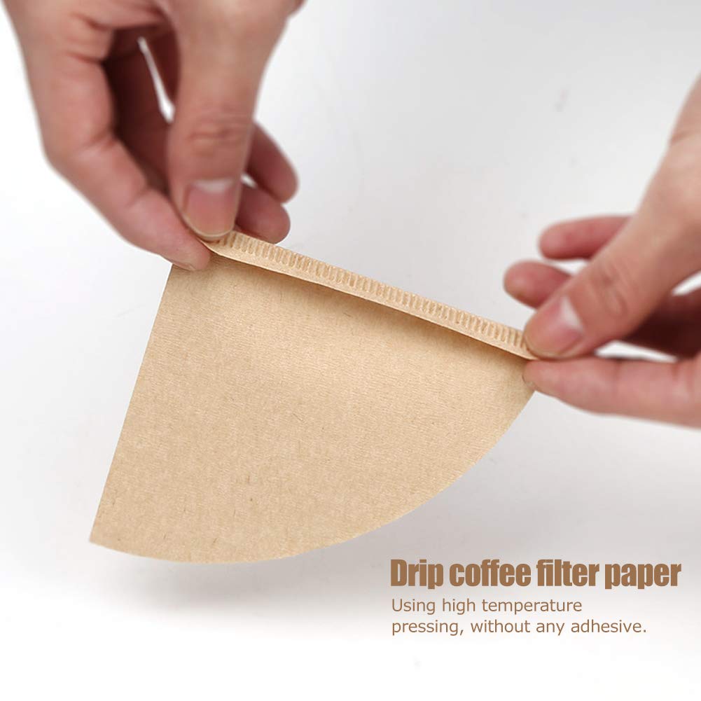 80Pcs Cone Coffee Filters for Drip Coffee Pot - Home & Office Brewing