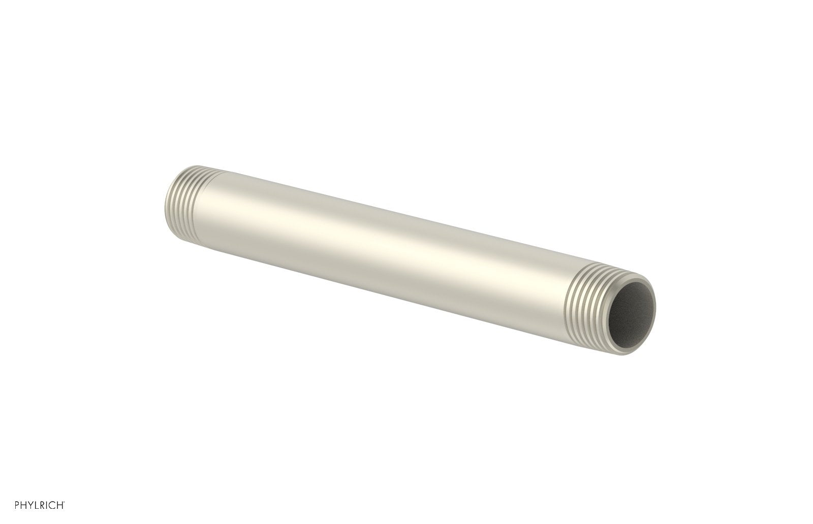 6-Inch Straight Shower Arm 12155 - Durable Chrome-Plated Brass Shower Extension for Bathroom Renovation - Perfect for Modern & Traditional Bathroom Designs