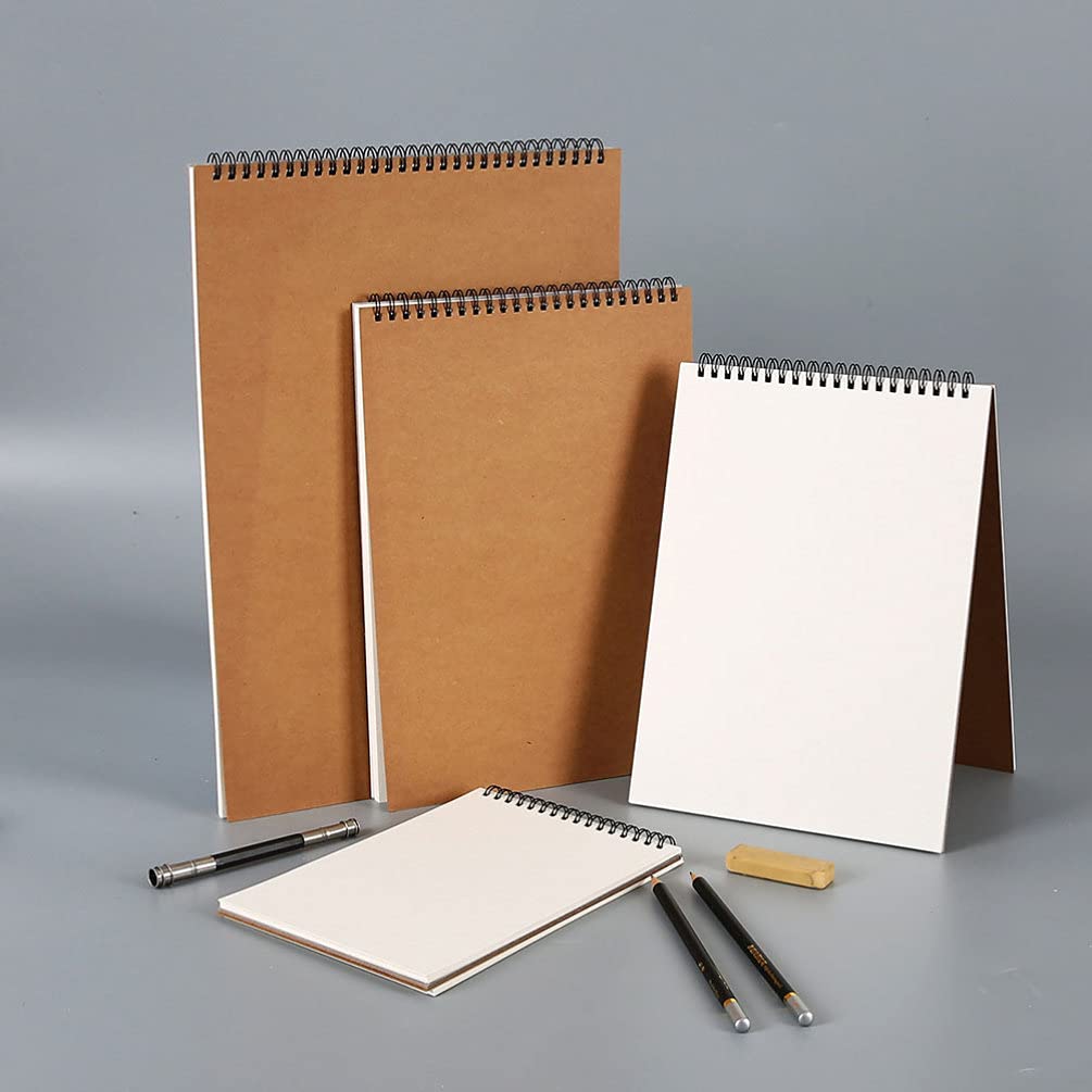 2-Pack A5 Spiral Sketchbook - Travel Notepad for Writing, Drawing & Graffiti | Durable Coil Bound Notebook with Premium Sketching Paper | Perfect for Artists, Students & Journaling On-The-Go