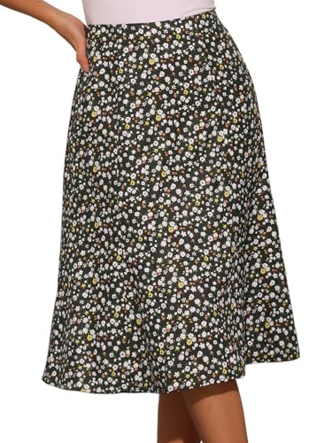 Floral Black White