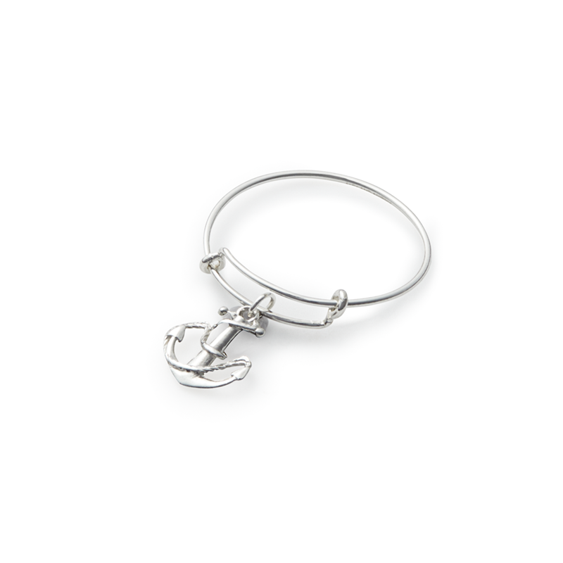 Anchor Wire Ring - Stainless Steel Adjustable Minimalist Jewelry for Women - Perfect for Everyday Wear, Gifts & Special Occasions