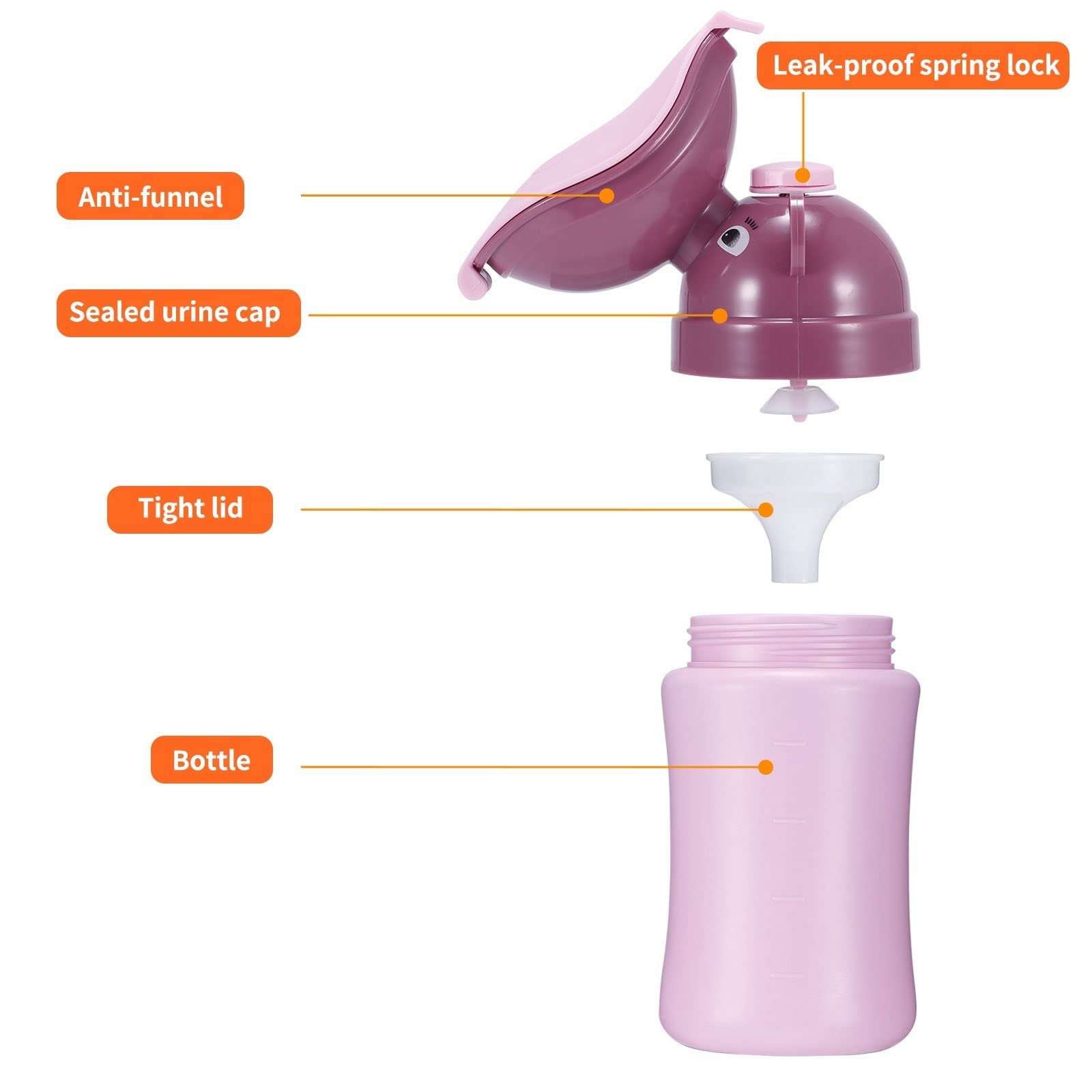Portable Toddler Travel Potty for Boys & Girls - Lightweight & Convenient for Camping, Road Trips, Airplane & Train Travel - Outdoor Toilet Training Solution (Pink) - Perfect for Road Trips, Camping & Emergency Use