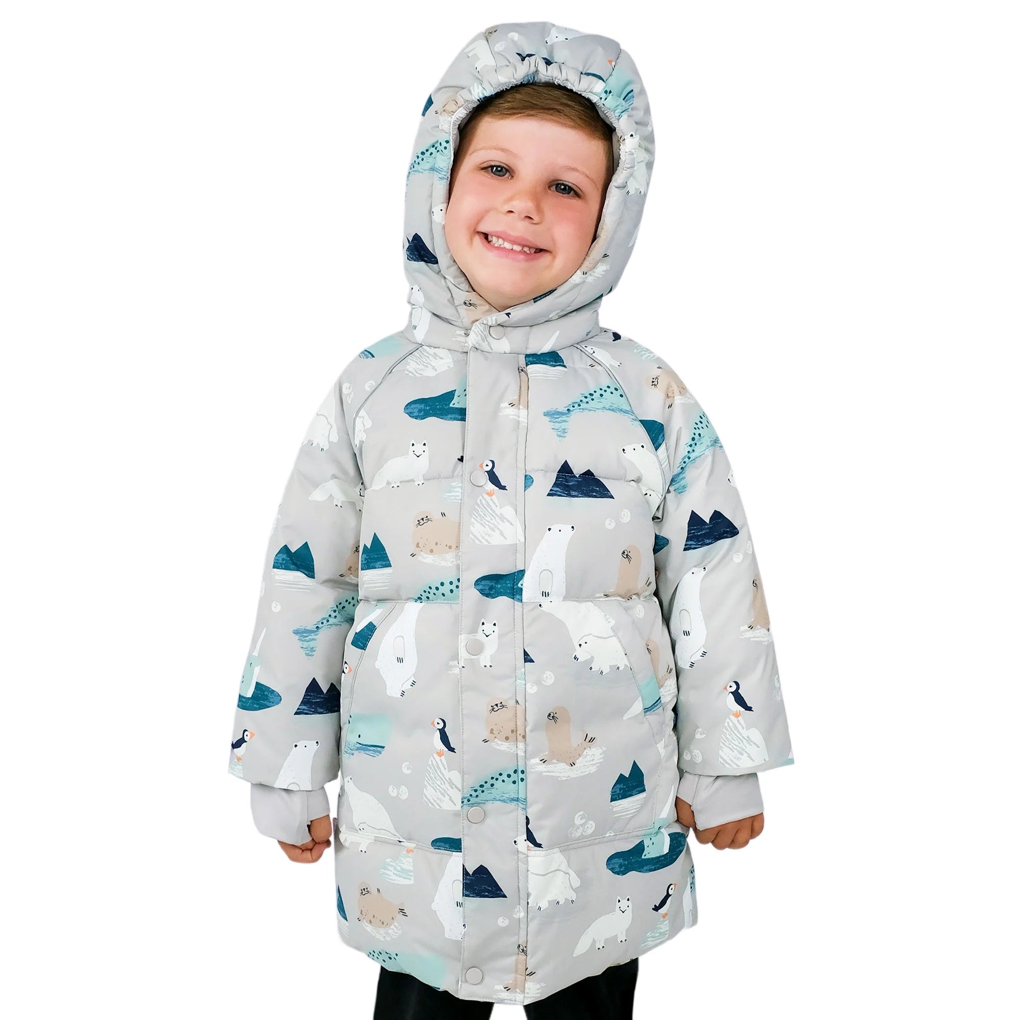 Jan & Jul Polar Pals Toasty Dry Puffy Coat - Kids' Waterproof Winter Jacket for Boys & Girls - Perfect for Snow Play, Skiing & Cold Weather Adventures