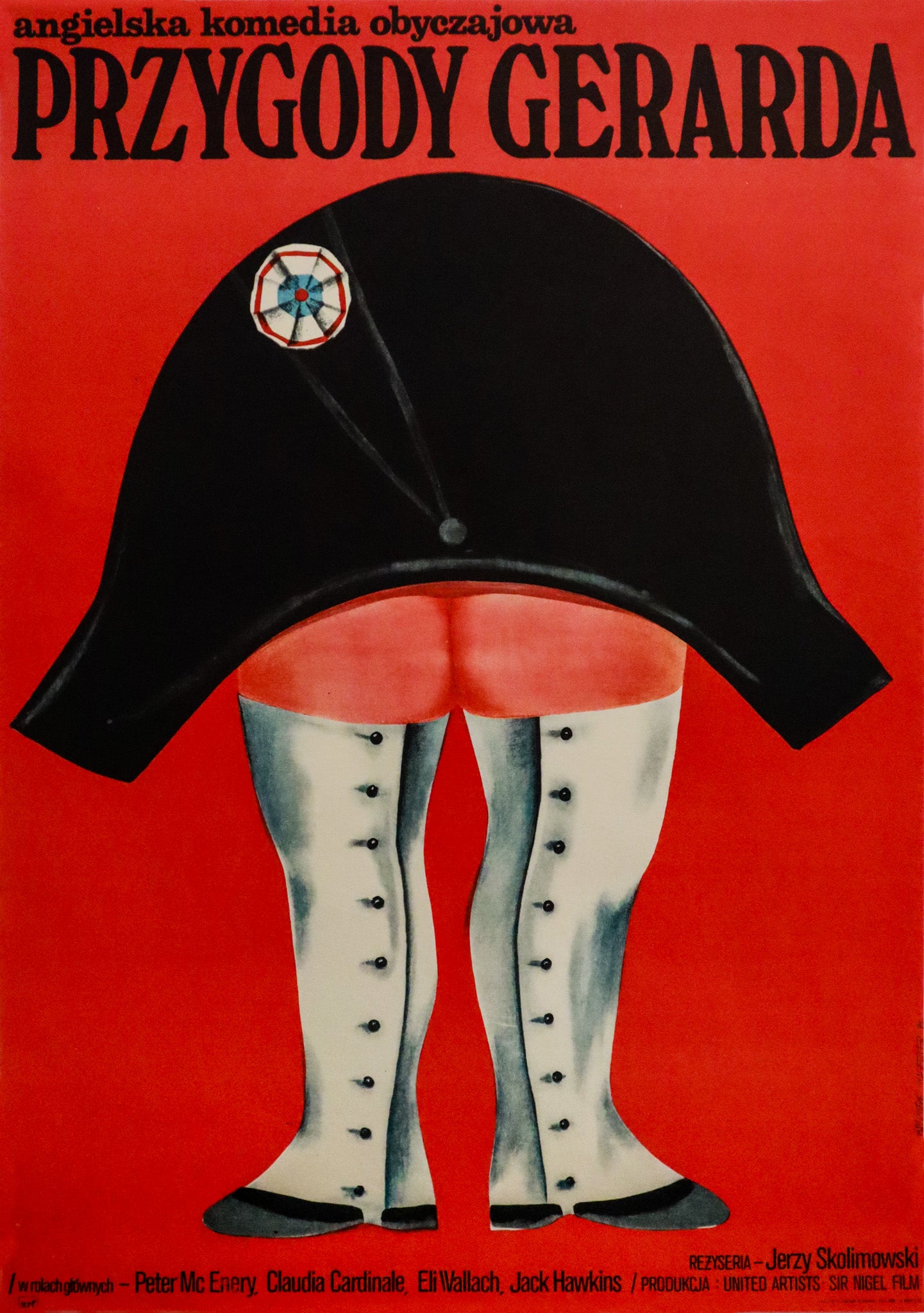 Vintage 1970 Polish Film Poster - The Adventures of Gerard by Jerzy Skolimowski - Classic Movie Wall Art for Home Theater & Cinema Decor