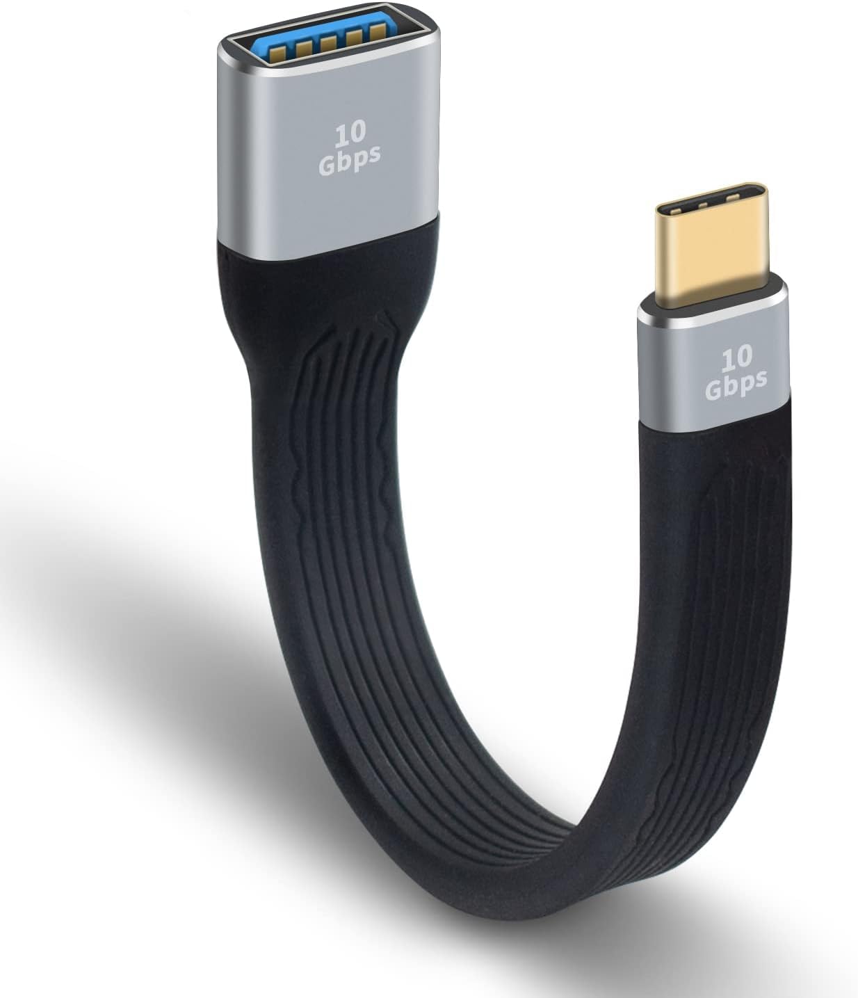 High-Speed USB C to USB A Adapter 10Gbps - USB-C Male to USB 3.0 Female Converter with OTG Support - Compatible with iPhone 15, Samsung Galaxy S23, MacBook Pro - Perfect for Charging, Data Transfer & Connecting Peripherals