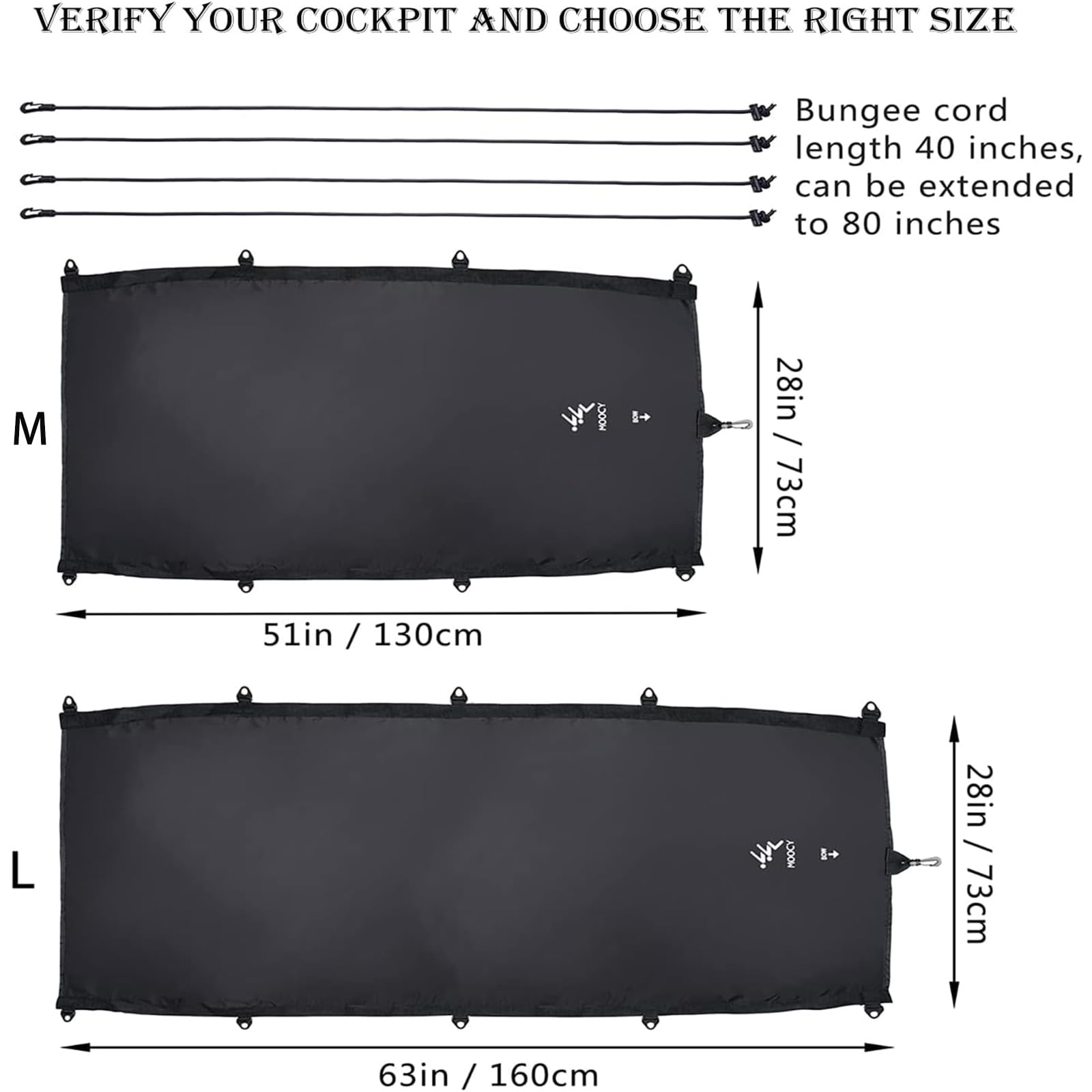 Waterproof Universal Kayak Cockpit Cover - Indoor/Outdoor Protection for Kayaks - Keeps Hatch Hole & Seat Clean | Perfect for Storage, Travel & Weather Protection