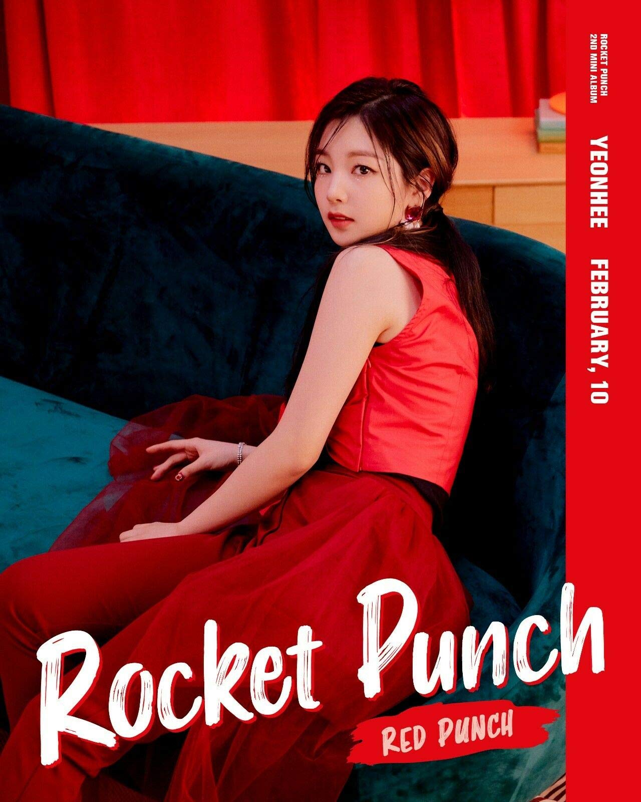 Rocket Punch 'Red Punch' 2nd Mini Album CD Set - 80p Booklet, Photocard, Bookmark, Sticker & Pouch | Kpop Collectibles for Fans | Perfect for Gifts, Display & Kpop Collections