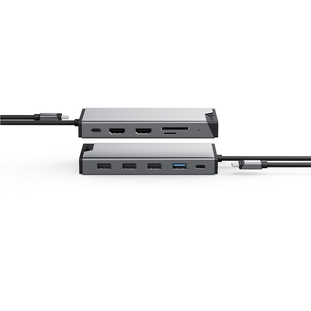 ALOGIC 12-in-1 Universal Triple Display Mini Docking Station for MacBook Pro/Air, Windows Laptops - Expand to 3 Screens, 4K HDMI, USB-C Hub - Perfect for Home Office, Gaming & Multi-Tasking