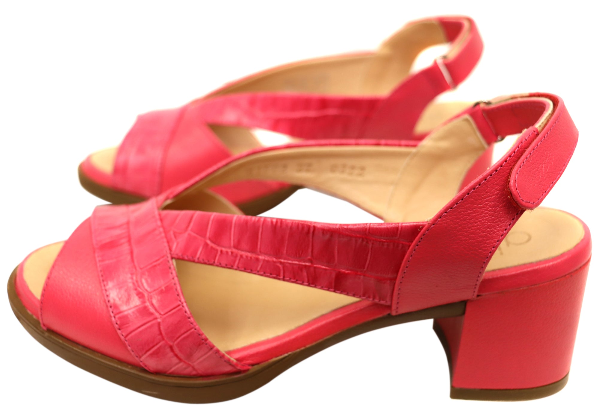 Opananken Raquel Women's Comfortable Leather Mid Heel Sandals - Stylish & Supportive for Work, Party & Summer Outings