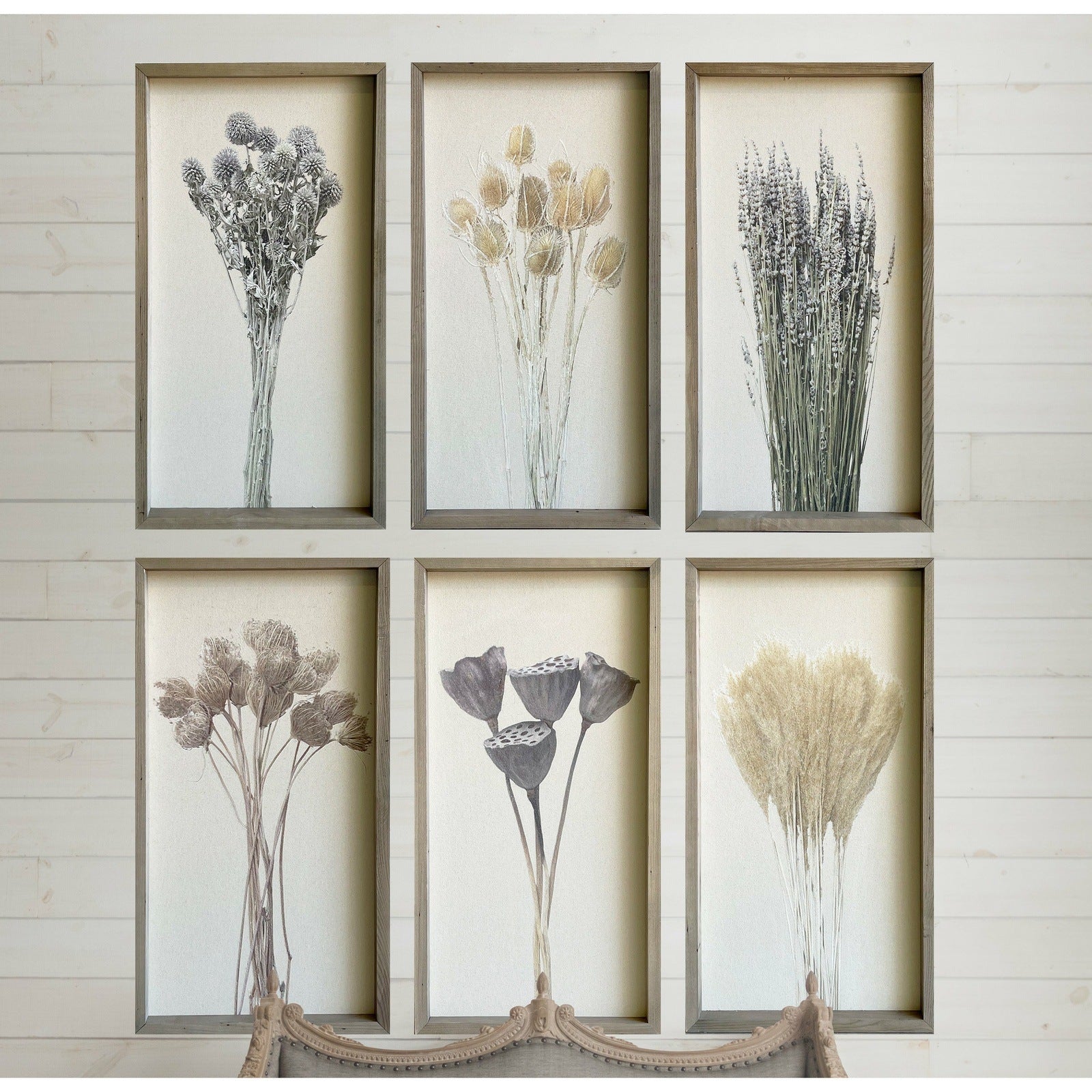 Botanical Canvas Print With Wood Frame - Nature Inspired Wall Art for Living Room, Bedroom & Office Decor