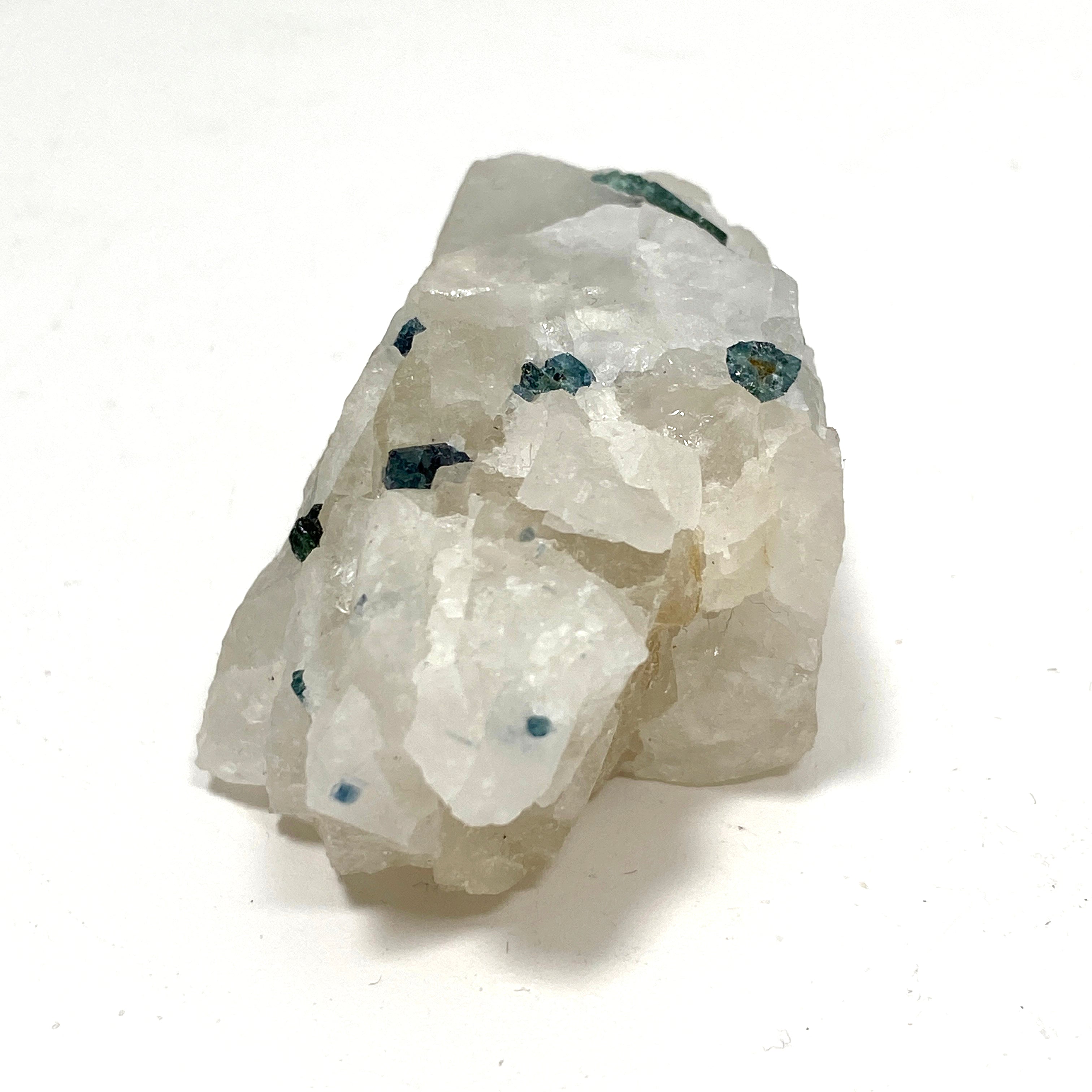 Natural Green Tourmaline on Quartz Crystal - Healing Stone for Meditation, Energy Cleansing & Spiritual Growth - Perfect for Home Decor, Reiki & Jewelry Making
