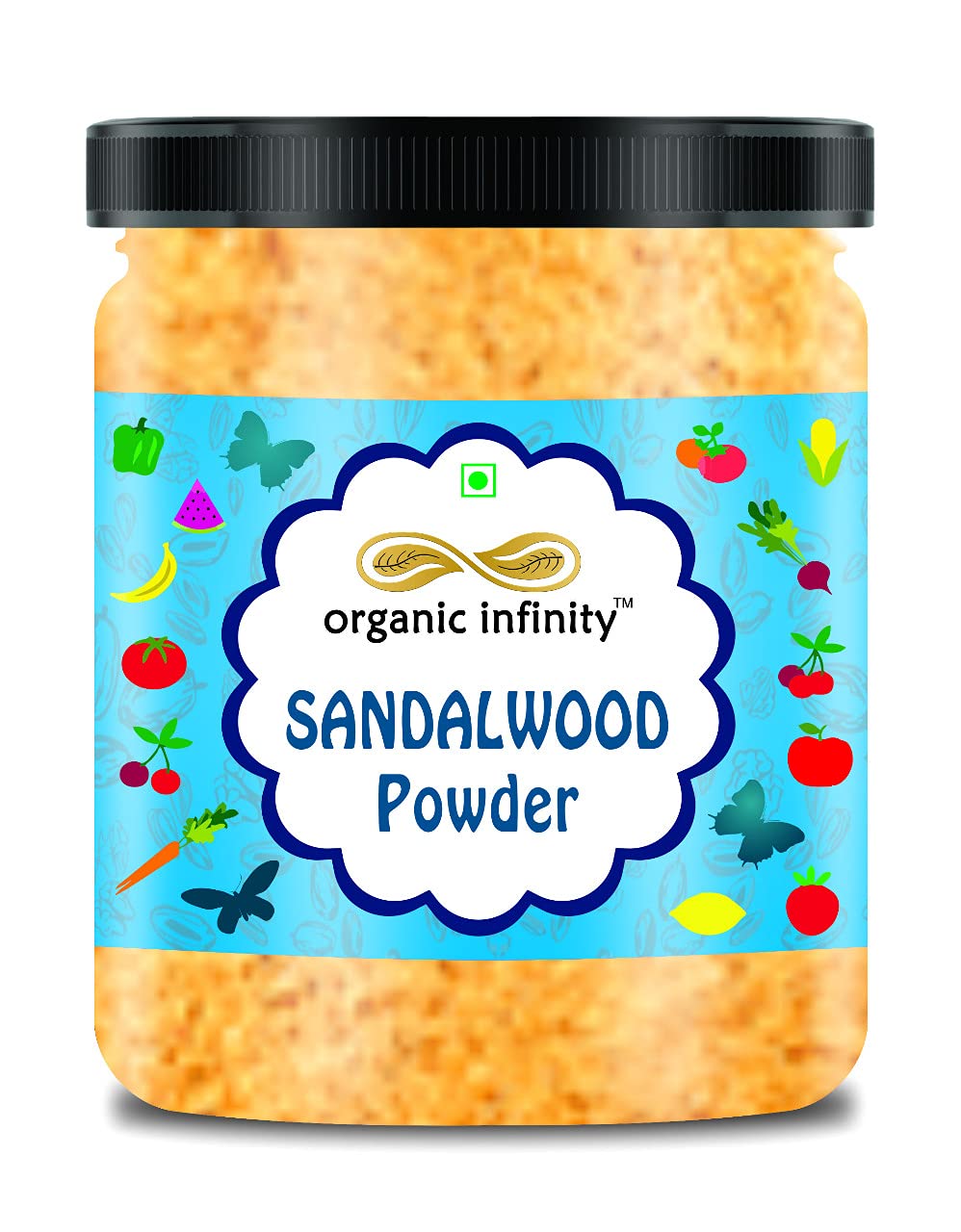Organic Infinity Sandalwood Powder for Face Masks & Skin Care - 100% Pure Natural Facial Treatment for Glowing Skin - 100g (3.5oz) - Perfect for DIY Spa, Ayurvedic Remedies & Relaxation Therapy