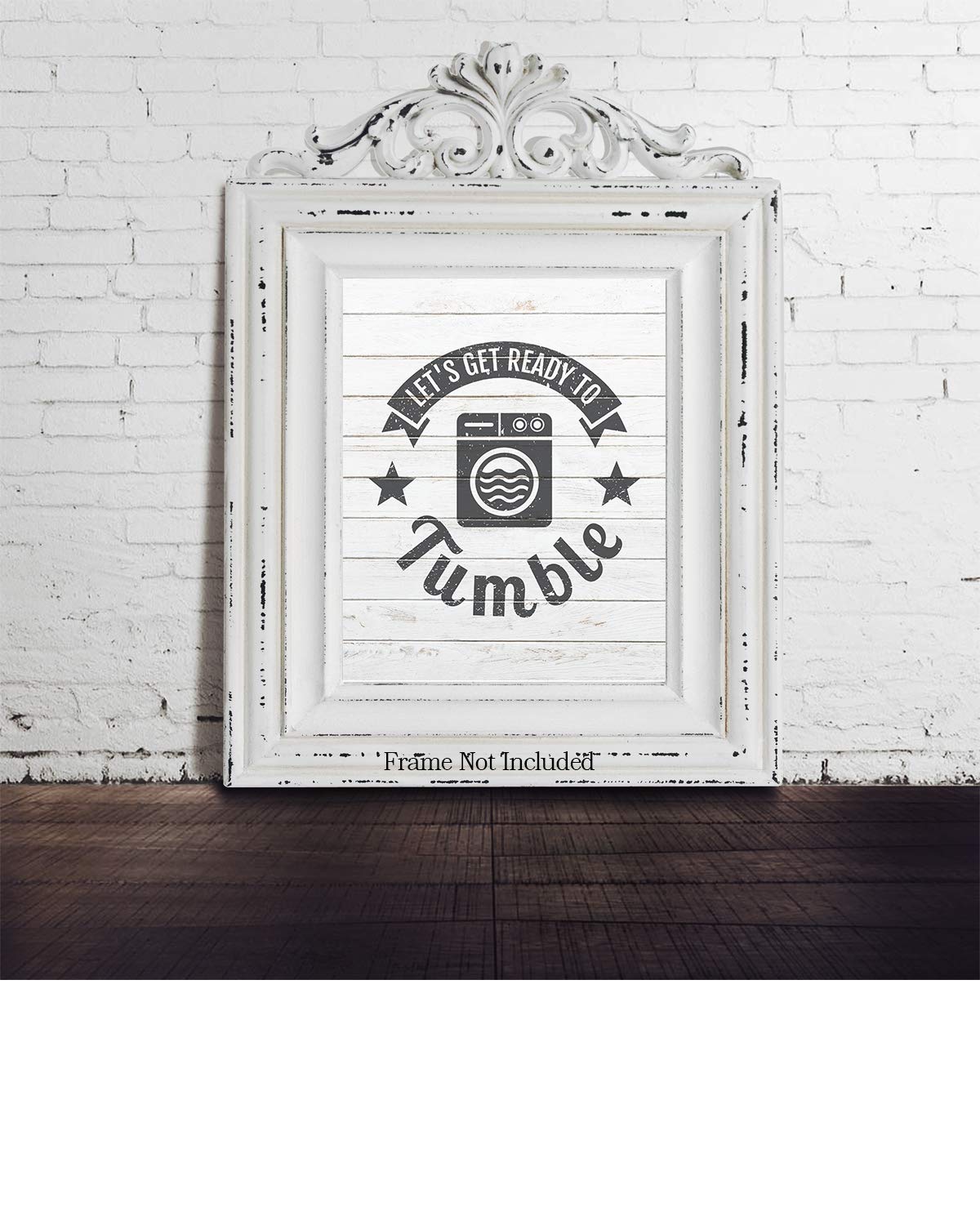 32x40-inch Unframed Canvas Wall Art Decor Print - Perfect for Laundry Room & Home Decor | Let's Get Ready to Tumble