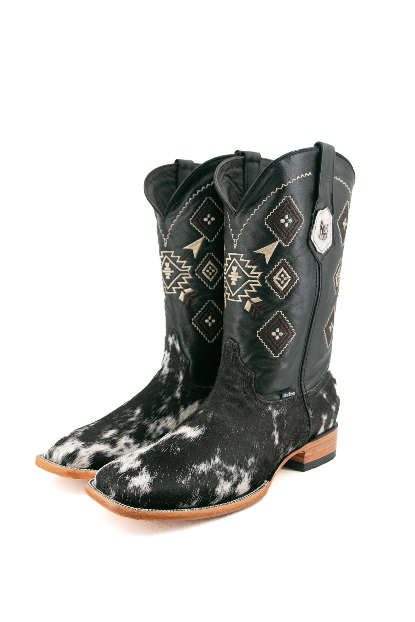 **Men's Genuine Cowhide Cowboy Boots - Size 12 Western Boots for Men - Durable & Comfortable for Rodeo, Country Dancing & Outdoor Adventures**