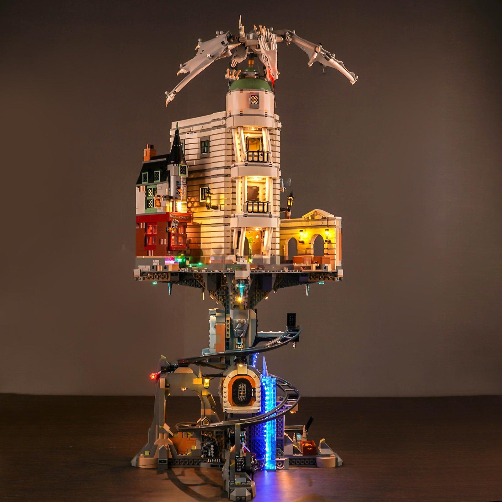 Harry Potter LEGO Gringotts Wizarding Bank Collector's Edition 76417 Building Kit with LED Lights - Complete Lighting Set for Display & Nighttime Play - Perfect for Harry Potter Fans & LEGO Collectors