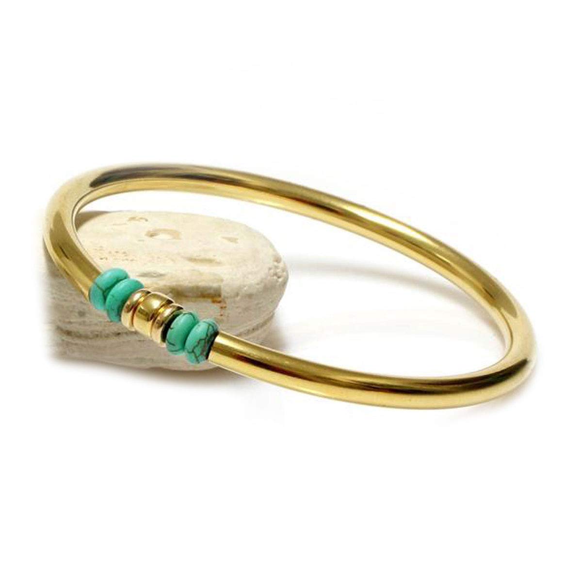 18k Gold Plated Handmade Gemstone Bangles - Choose Your Birthstone Bracelet for Women & Girls | Fashion Jewelry Gift for Birthday, Anniversary & Special Occasions