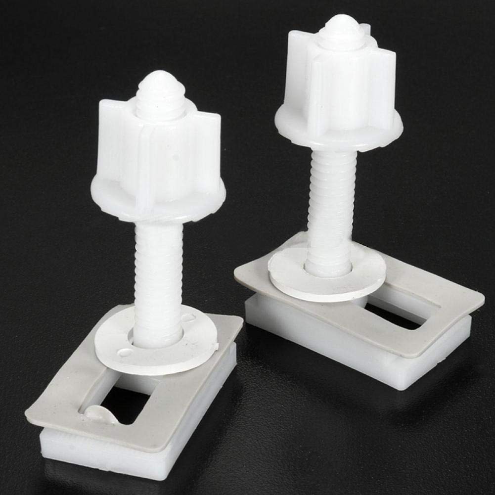 Toilet Seat Hinge Bolts and Screws Repair Kit - Durable Bathroom Replacement Accessories for Secure Toilet Seat Fixing (Perfect for Home, Hotel, and Office Restroom Maintenance)