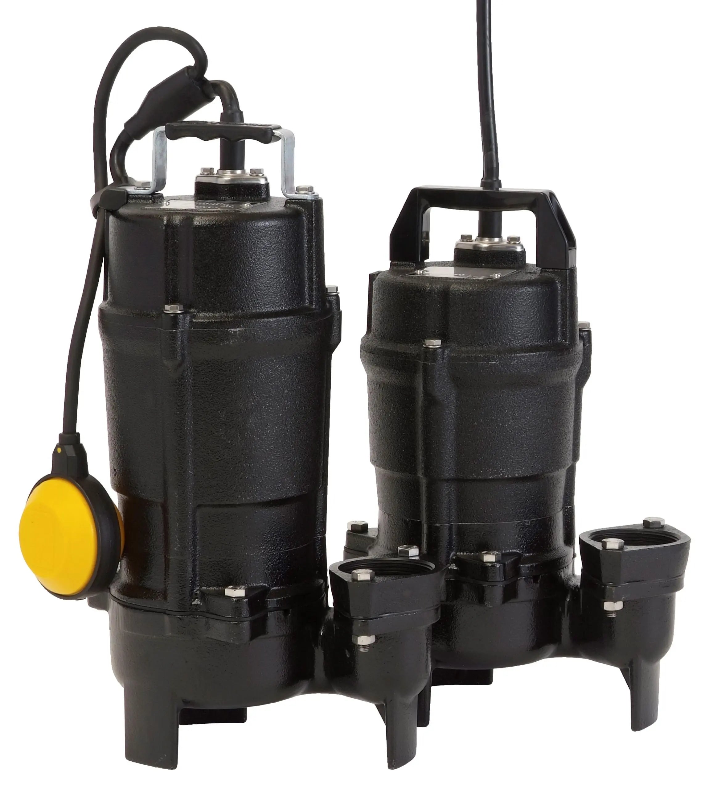 Tsurumi 50UTZ2.75S 0.75kW Single Phase Compact Submersible Wastewater Pump with Vortex Impeller - High Flow 438LPM/125kPa for Basement, Construction & Drainage Applications
