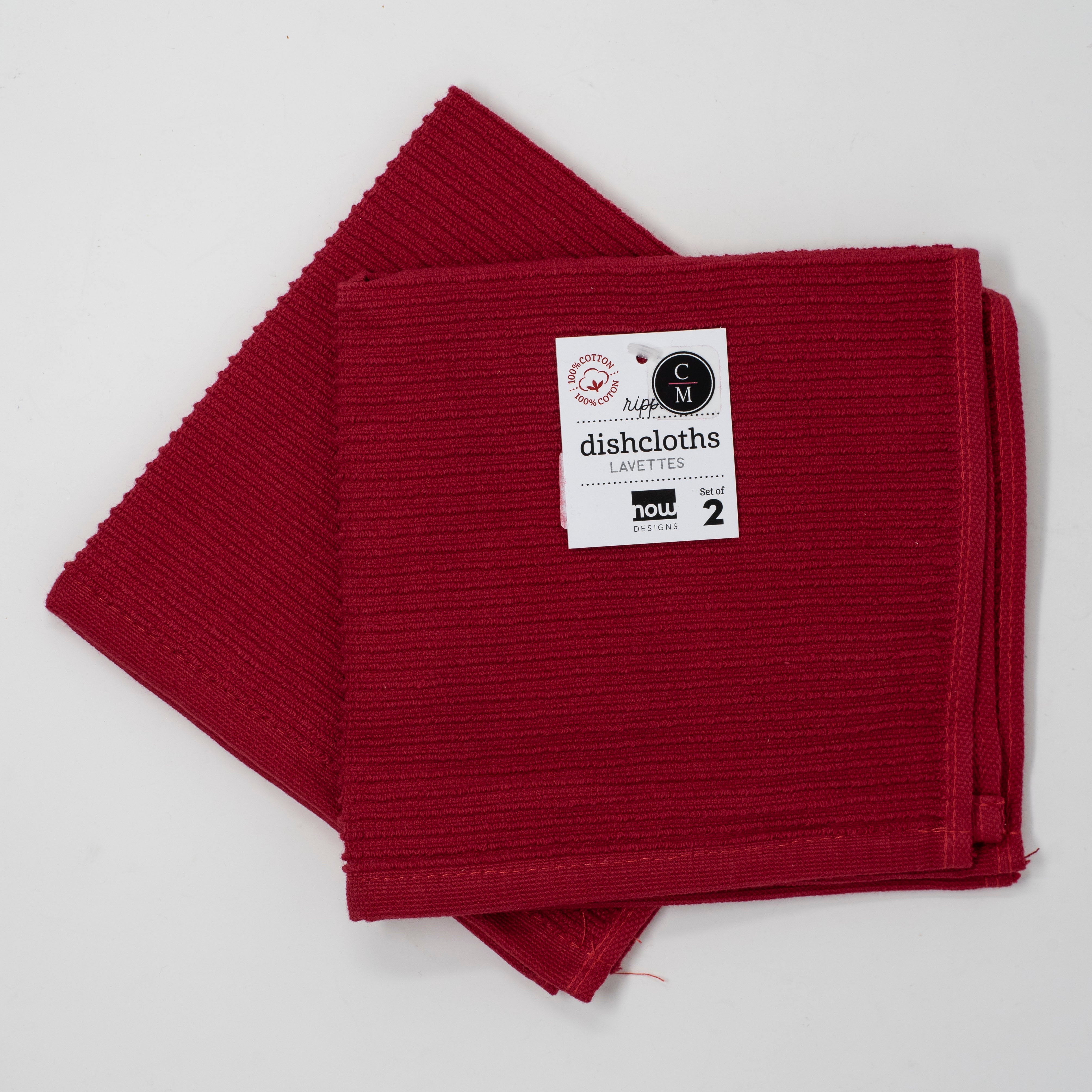 Eco-Friendly Ripple Dishcloth Set - Soft & Absorbent Kitchen Towels for Washing Dishes, Cleaning & Drying | Perfect for Home, Restaurant & RV Use