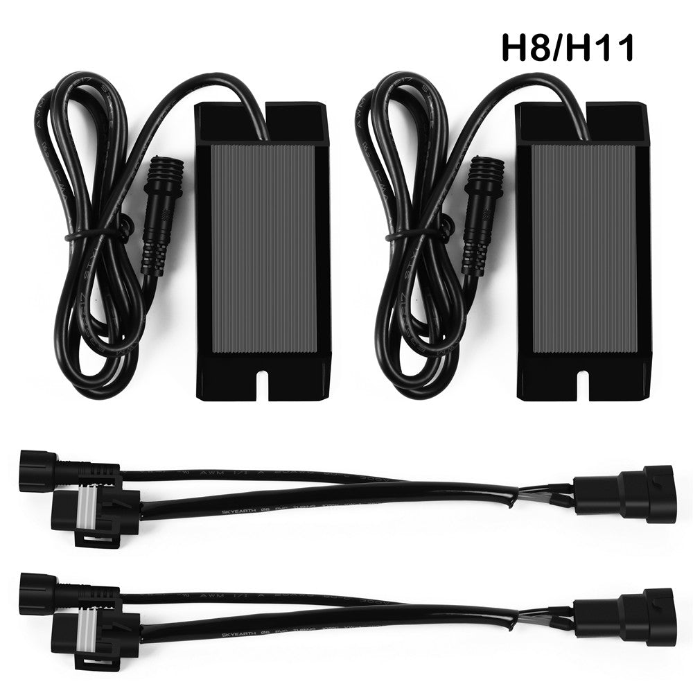 H8 H11 CANBUS LED Load Resistors - Anti Flicker Decoders for Car Headlights & Fog Lights | Fix Hyper Flash & Error Codes | Compatible with Forward Lighting & Fog Light Systems