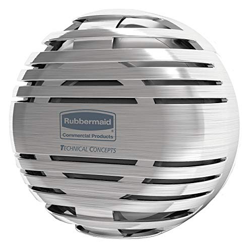 Rubbermaid Commercial 1972664 Air Care TCell 2.0 Automatic Air Freshener Dispenser - Brushed Chrome Finish for Office, Restroom & Home Use