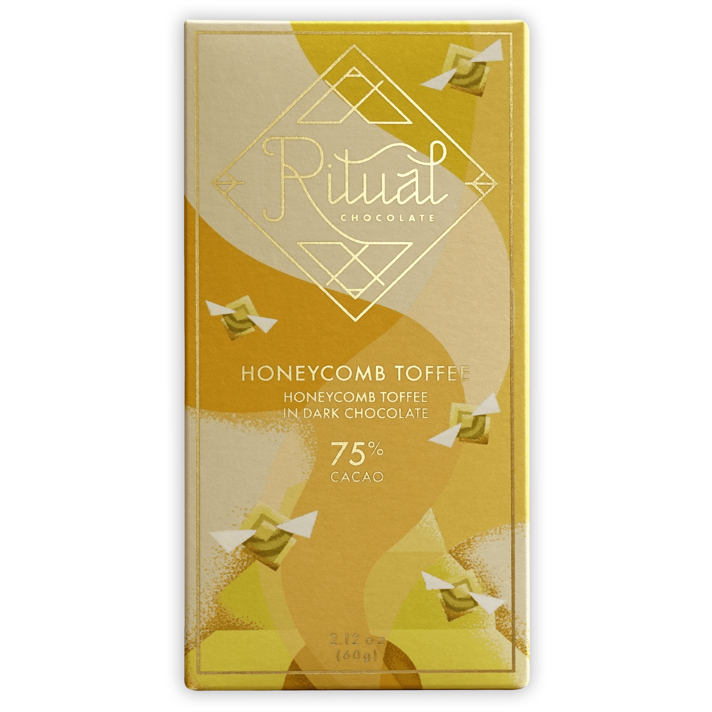 Premium Ritual Honeycomb Toffee Candy - 75% Dark Chocolate Covered Crunchy Toffee Bites - Perfect for Gifts, Parties & Dessert Toppings