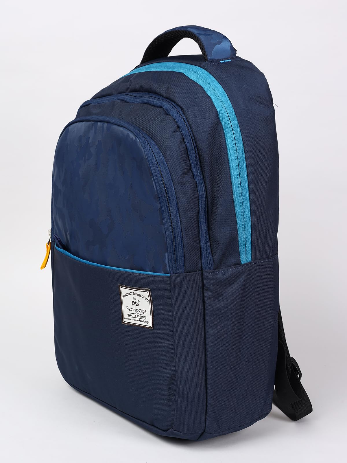 PB Pearl Bags 3-Compartment Polyester Blue Unisex Backpack - Lightweight Travel Backpack for School, Work & Outdoor Adventures