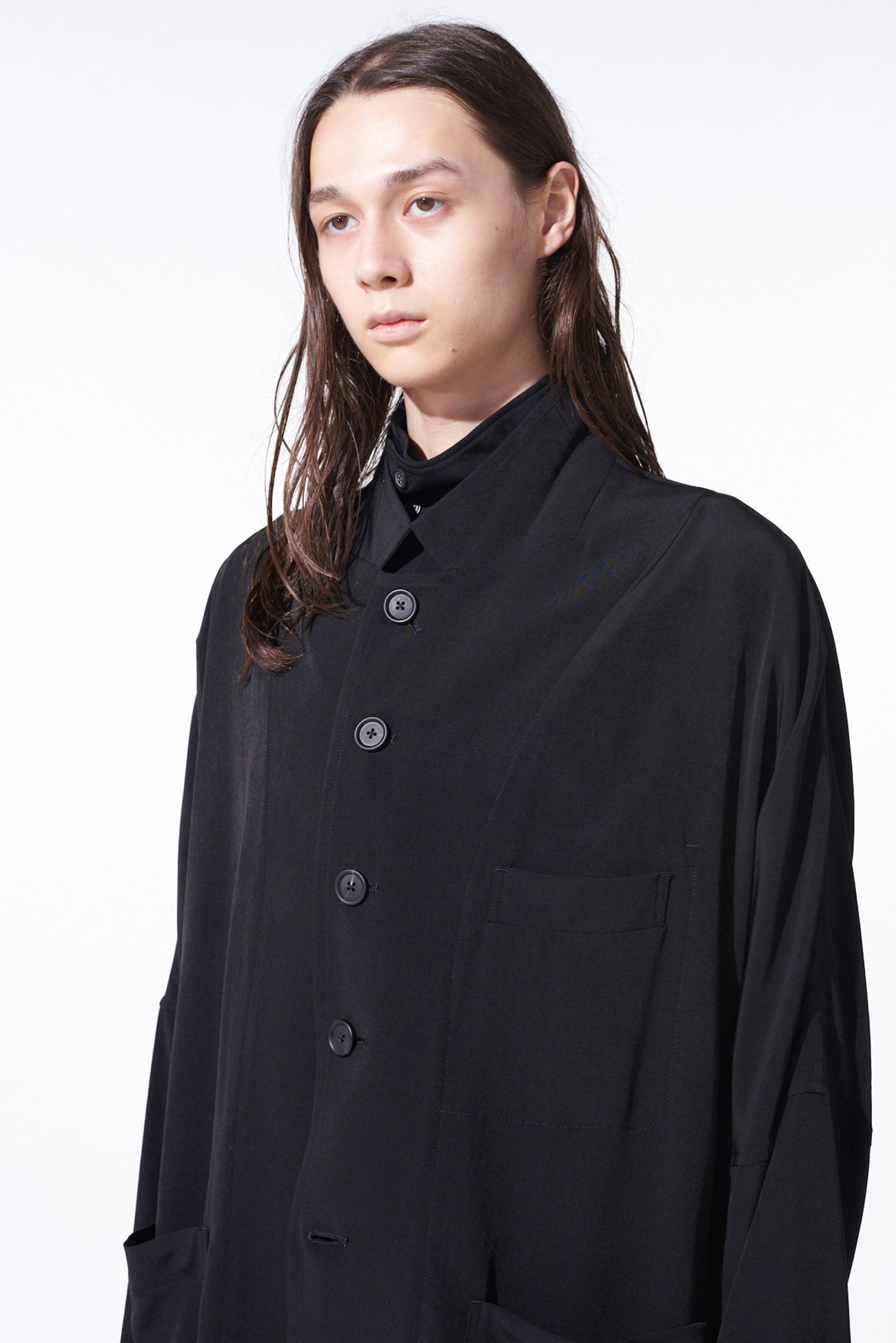 Elegant Crepe de Chine Raglan Sleeve Jacket for Women - Lightweight & Stylish Blazer for Office, Dinner & Special Occasions
