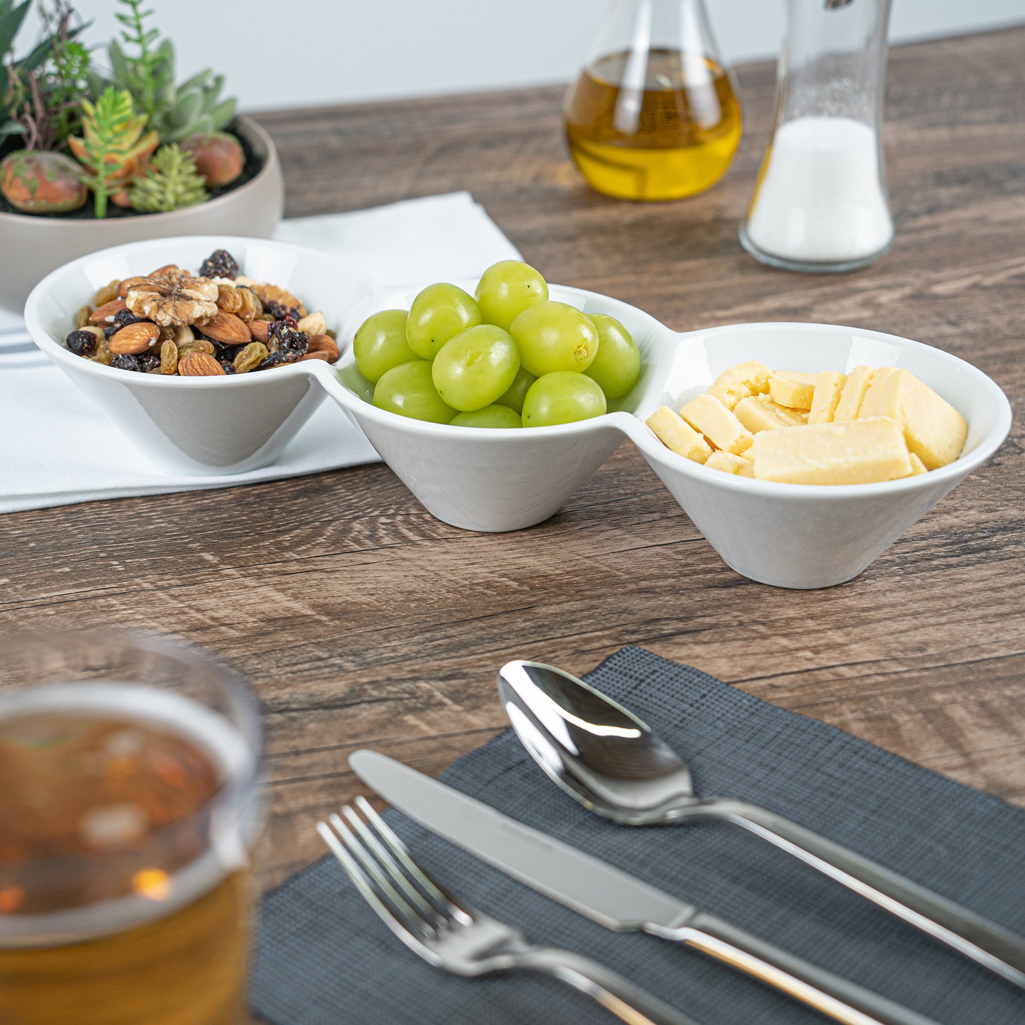 18 oz Round White Porcelain Modern Bowl Set - 13.5 x 5 x 2.25 Inches - 1 Count Box - Perfect for Soup, Salad, Cereal & Home Decor