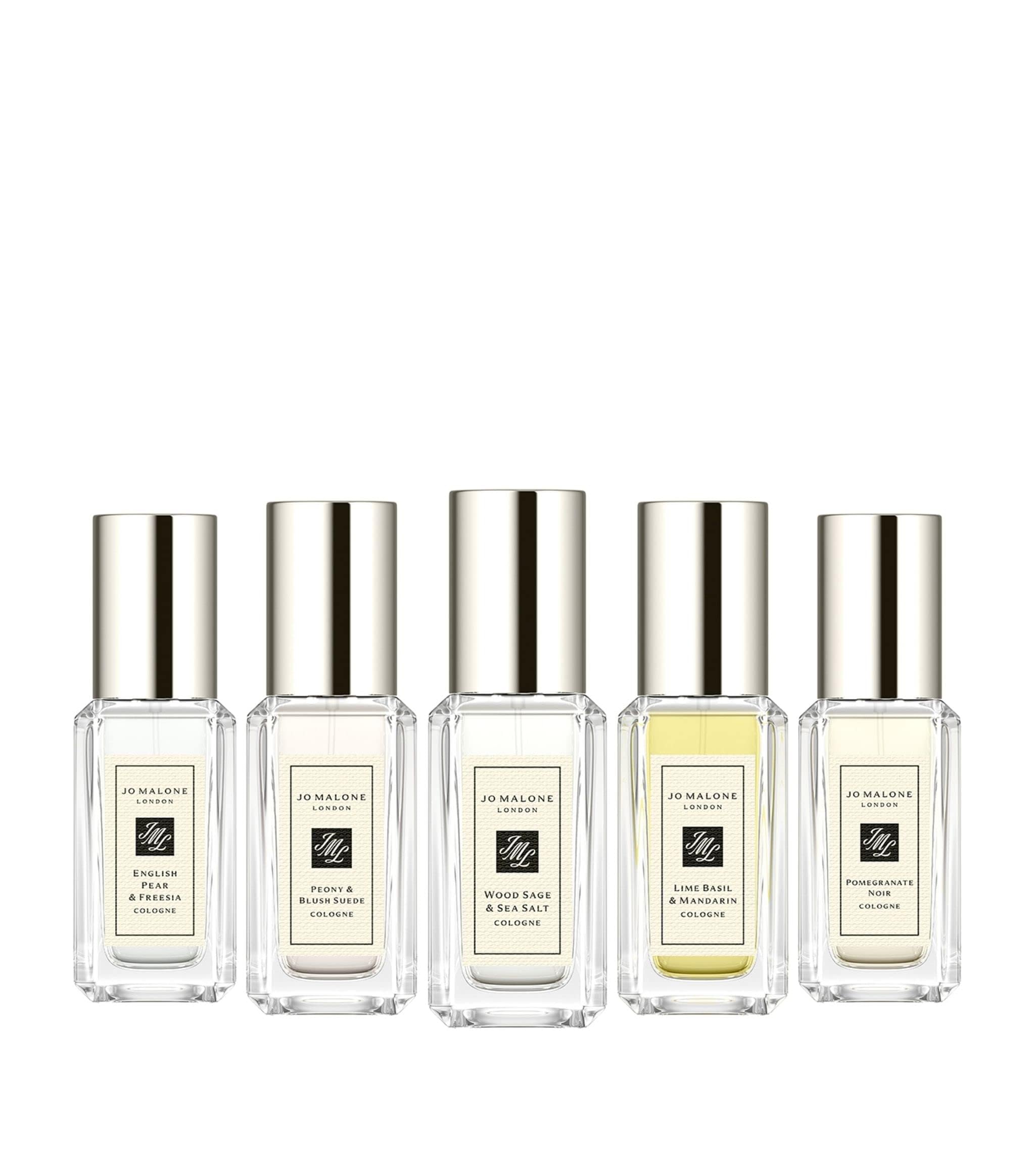 Jo Malone Cologne Spray 5-Piece Mini Variety Set for Men & Women | Luxury Perfume Gift Set for Travel, Date Night & Everyday Use