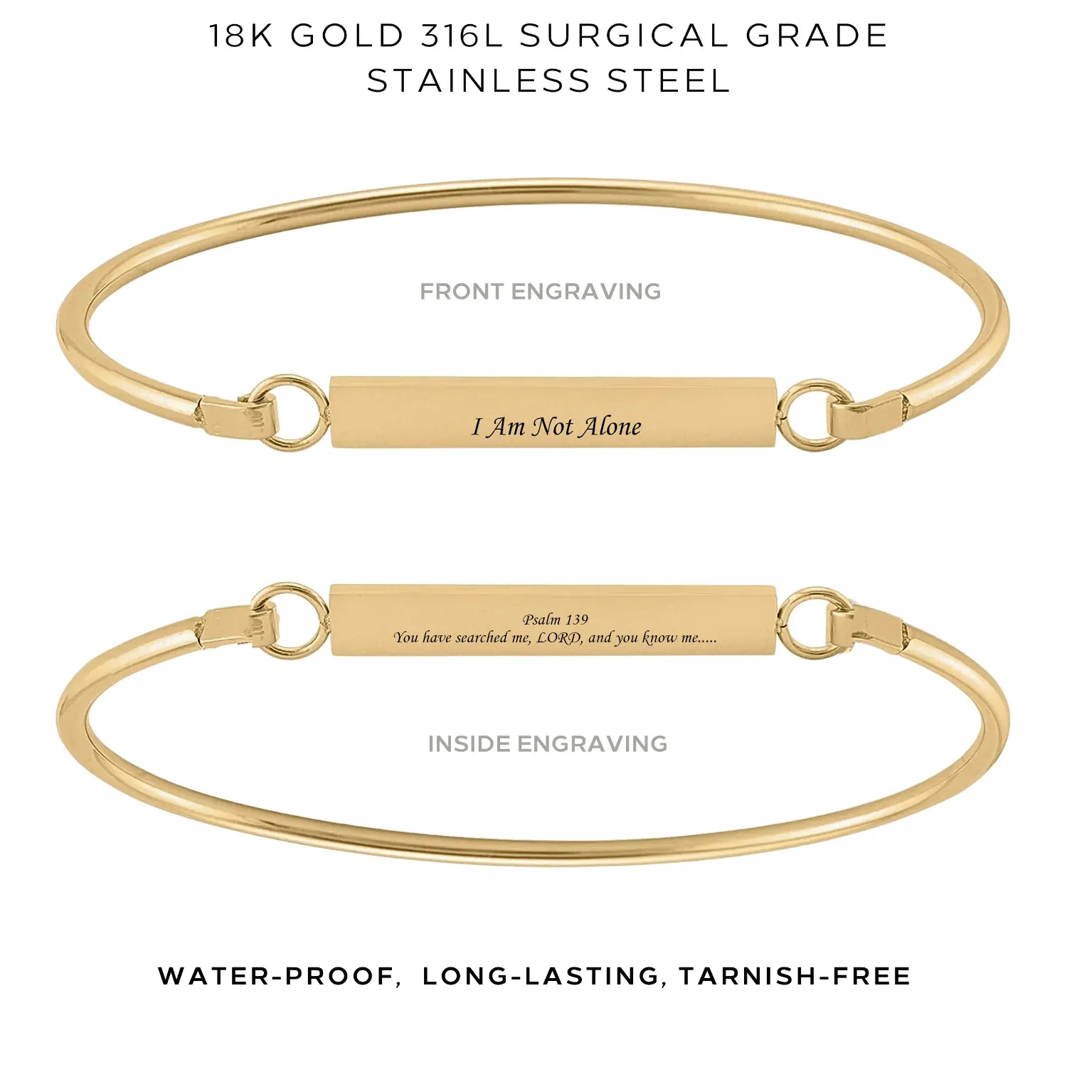 Elegant 'My Story' Bangle Bracelet - Personalized Jewelry Gift for Women - $45.00 - Perfect for Anniversaries, Birthdays & Special Occasions