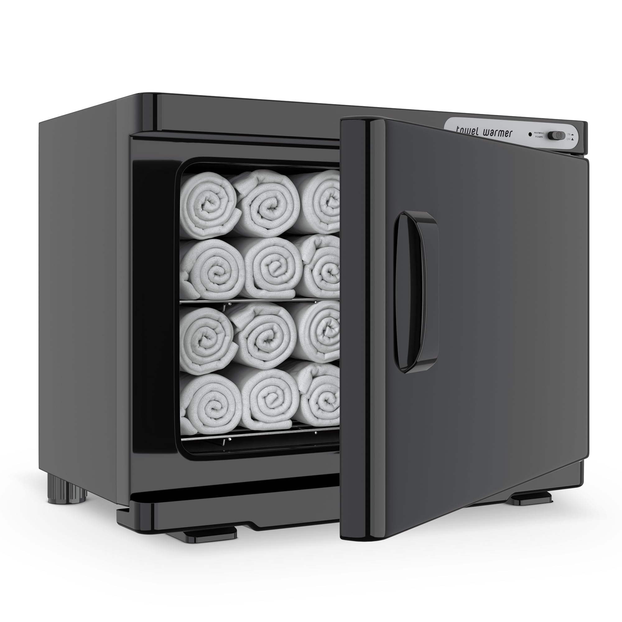 Premium 23L Towel Warmer Cabinet - Holds 32 Wet Facial Towels | Electric Hot Towel Heater for Spa, Salon & Home Use | Perfect for Facial Treatments, Hair Styling & Relaxation | Black