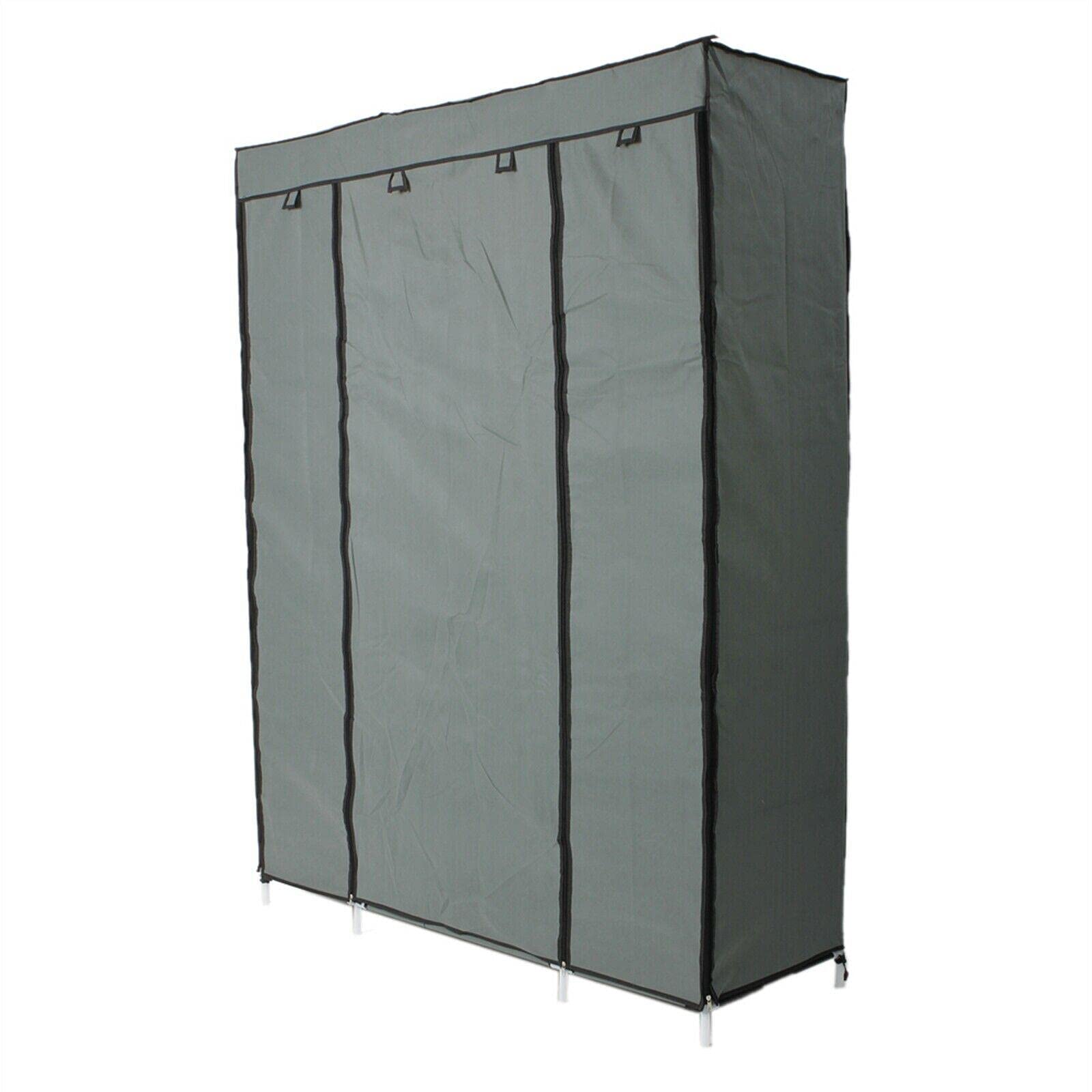 Portable Closet Wardrobe Clothes Rack Organizer - 133x46x170cm Space Saving Storage for Clothes, Shoes, Toys & Tools | Perfect for Bedroom, Bathroom, Garage & Dorm Organization