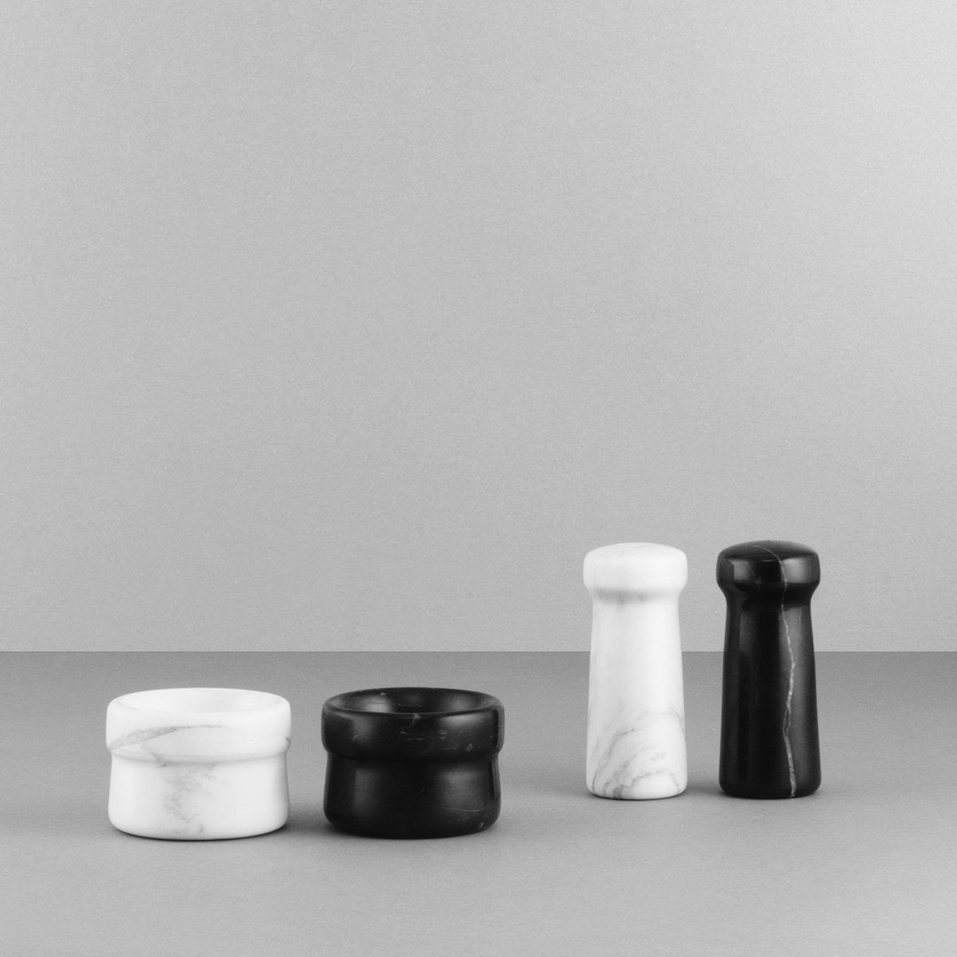 Premium Handcrafted Salt and Pepper Shaker Set - Set of 6 - Elegant Kitchen Dining Table Seasoning Containers for Home, Restaurant & Gift Giving