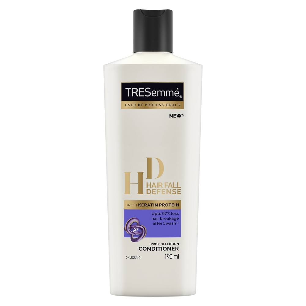 TRESemmé Smooth & Shine Conditioner 190ml + Hair Fall Defense Conditioner 190ml - Hydrating & Strengthening Hair Care Duo for Smooth, Frizz-Free & Healthy Hair - Perfect for Daily Use & Damaged Hair Repair
