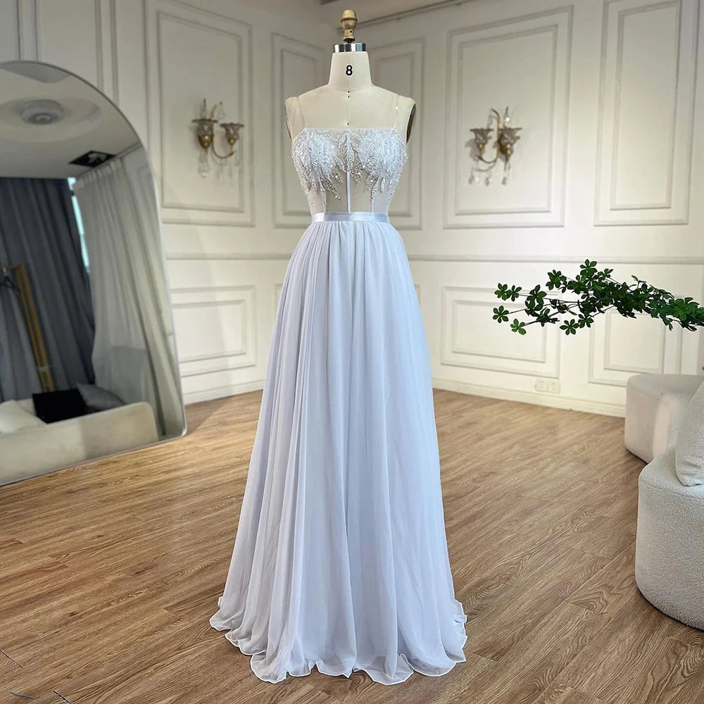 Elegant Arabic White Beaded Lace Mermaid Wedding Gown with Detachable Cape | Women's Evening Dress for Bridal Party, Prom, Gala & Special Occasions 2025 LA72415 | Perfect for Beach Weddings, Red Carpet Events & Formal Dinners