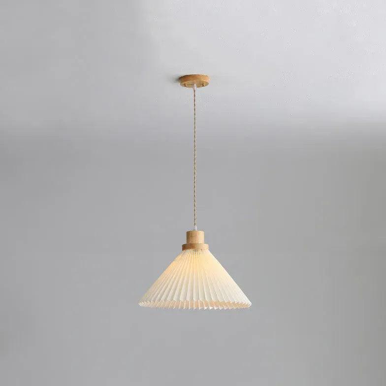 Stylish Wooden Pendant Light for Kitchen - Foldable Umbrella Design - Perfect for Dining Room, Breakfast Nook & Farmhouse Decor