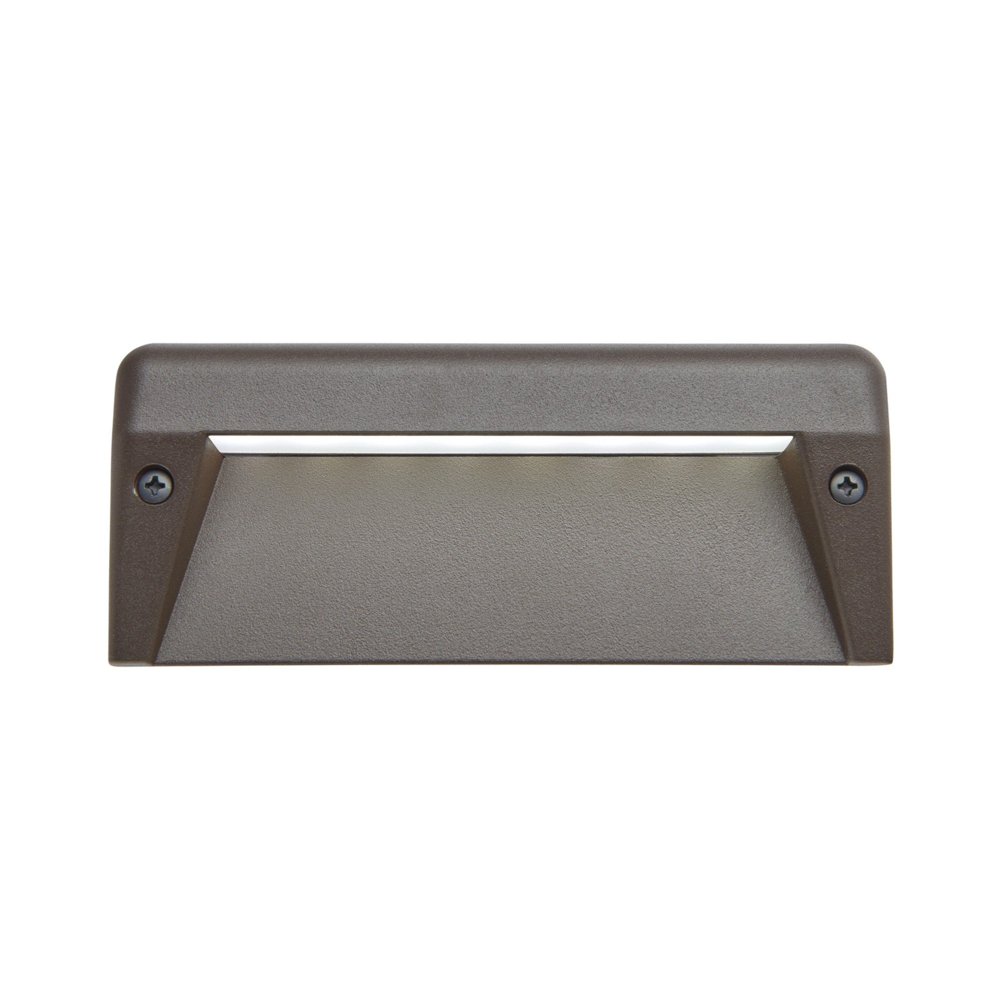 12V 6 LED Surface Mount Step Light - 3000K Warm White - Textured Architectural Bronze Finish - Ideal for Stairs, Pathways & Outdoor Deck Lighting