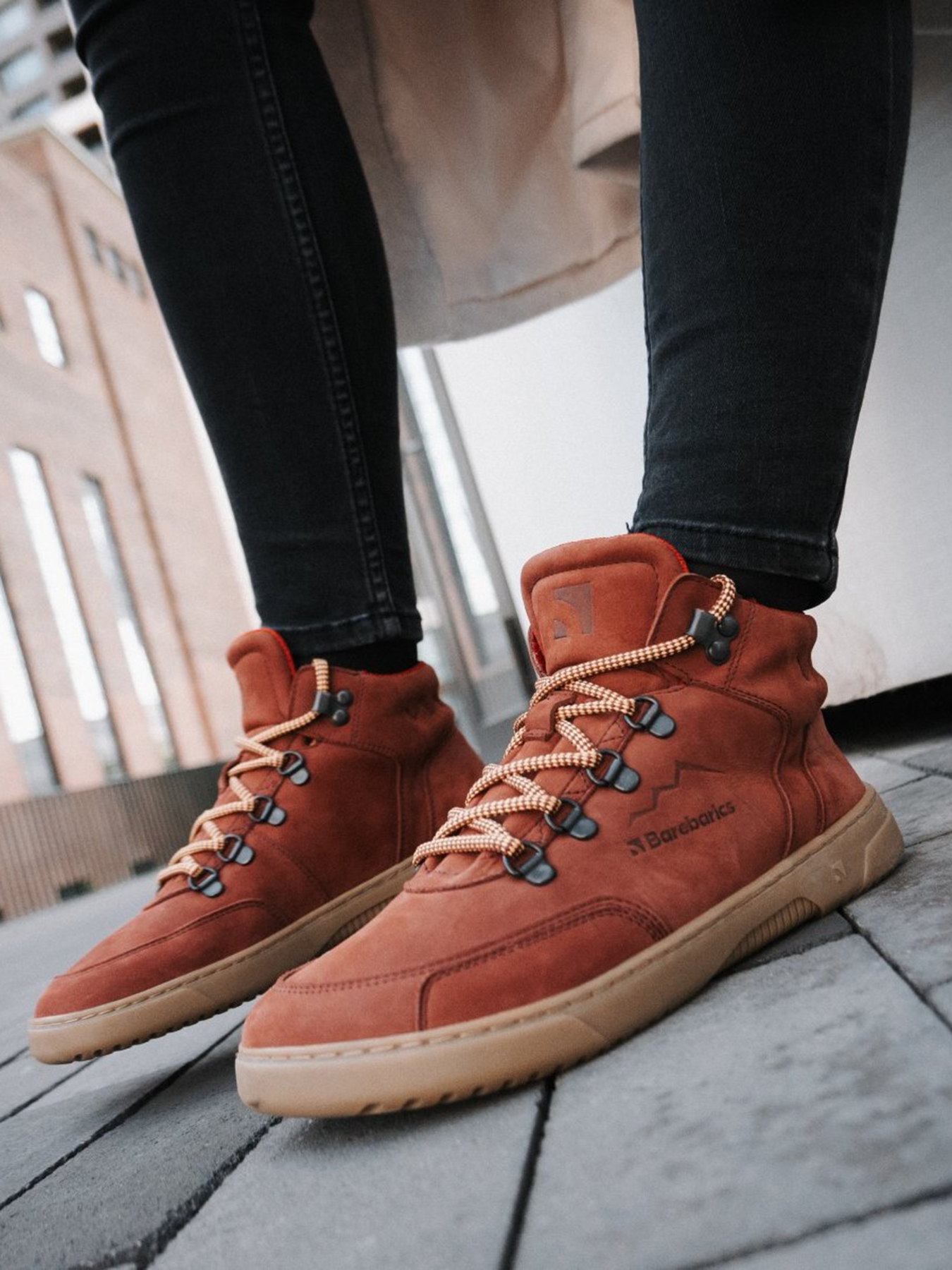 Barefoot Sneakers for Men & Women - Barebarics Element Clay Red Minimalist Shoes | Lightweight, Flexible & Comfortable for Running, Walking & Gym Workouts